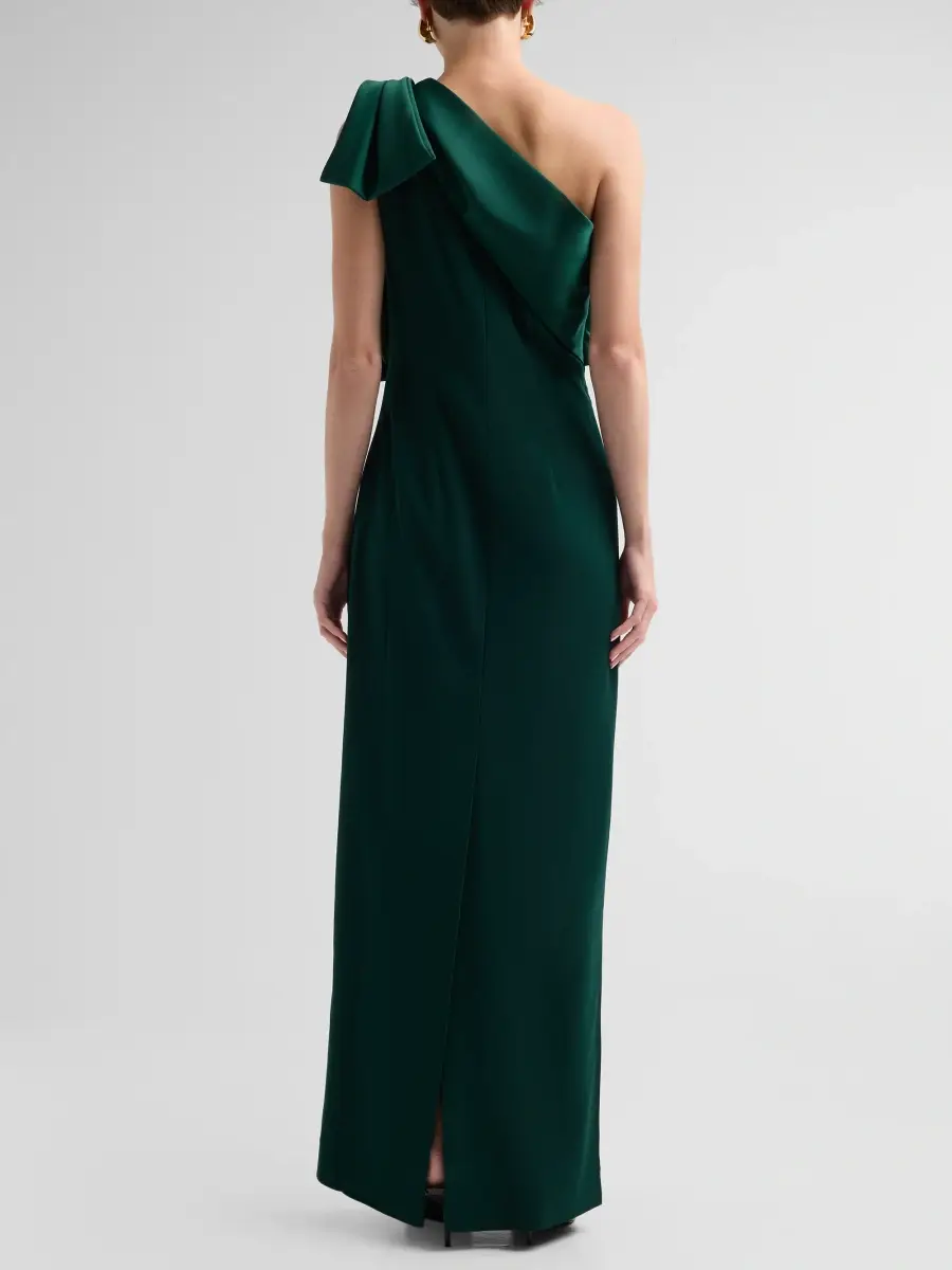 Noir Sachin & Babi Women's Estrella Draped Bow One-Shoulder Gown | Thumbnail 3 Noir Sachin & Babi Women's Estrella Draped Bow One-Shoulder Gown | Thumbnail 3