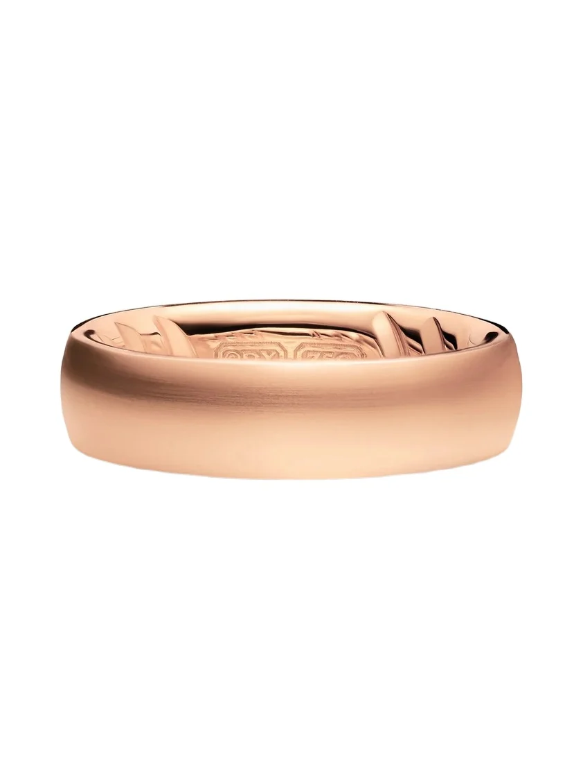 Men's Streamline Band Ring in 18K Rose Gold, 6.2MM Men's Streamline Band Ring in 18K Rose Gold, 6.2MM