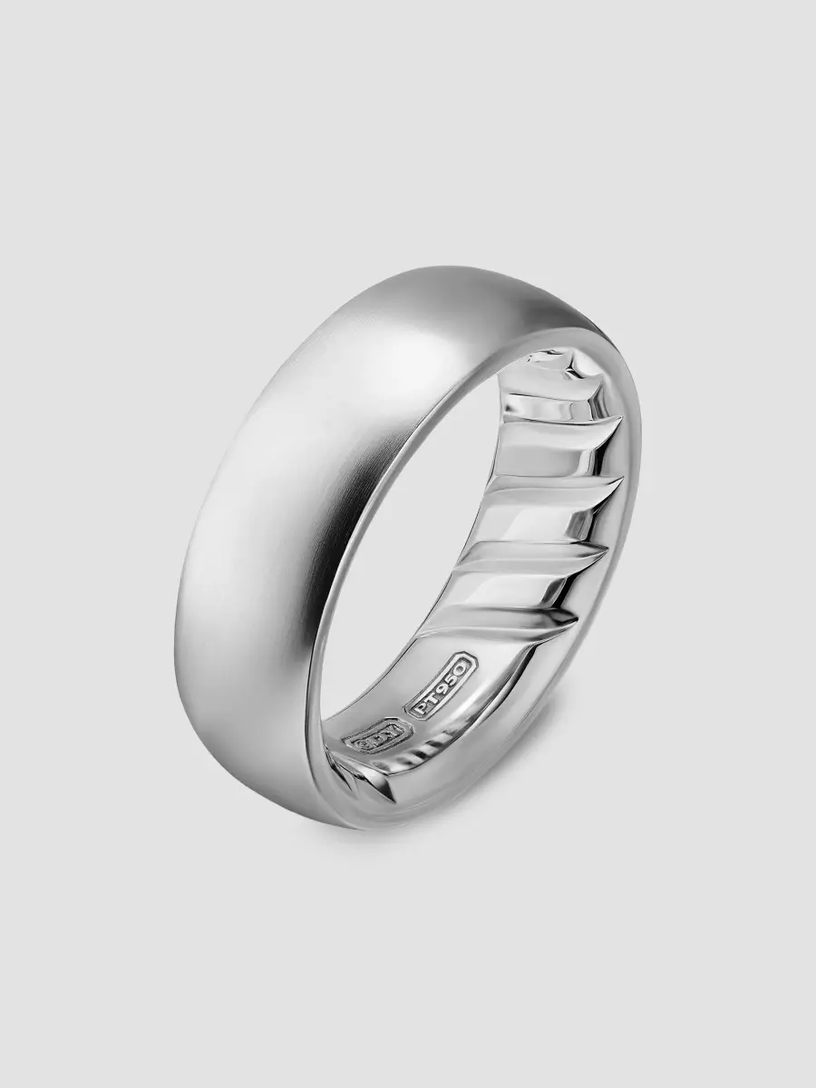 David Yurman Men's Streamline Band Ring in Platinum, 7.6MM - Silver | Thumbnail 2 David Yurman Men's Streamline Band Ring in Platinum, 7.6MM - Silver | Thumbnail 2