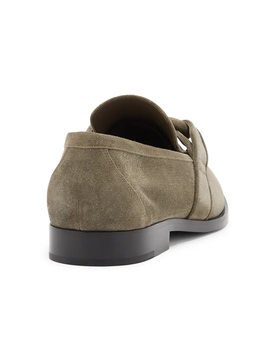 Bottega Veneta Men's Astaire Knot Suede Loafers | Thumbnail 3 Bottega Veneta Men's Astaire Knot Suede Loafers | Thumbnail 3