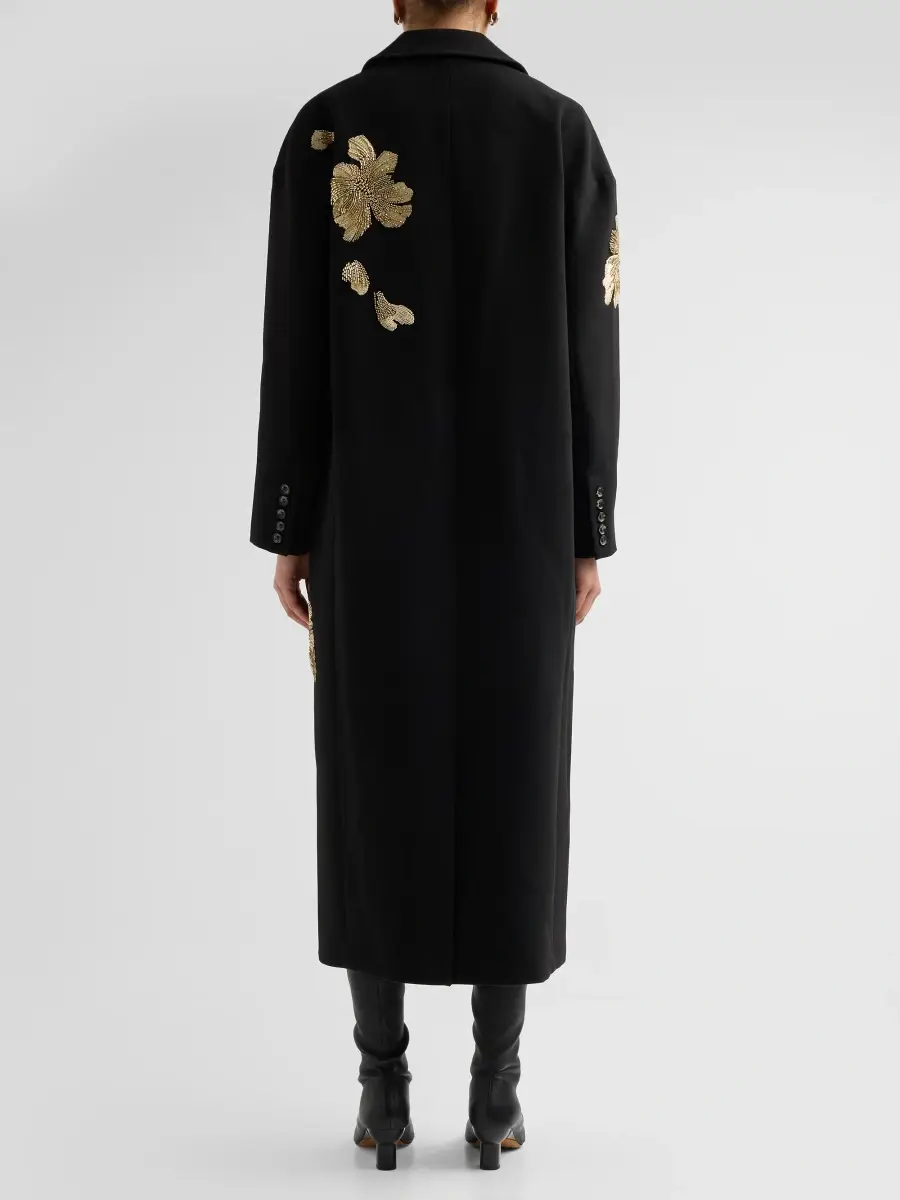 Cinq à Sept Women's Lilienne Embroidered Floral Coat | Thumbnail 3 Cinq à Sept Women's Lilienne Embroidered Floral Coat | Thumbnail 3
