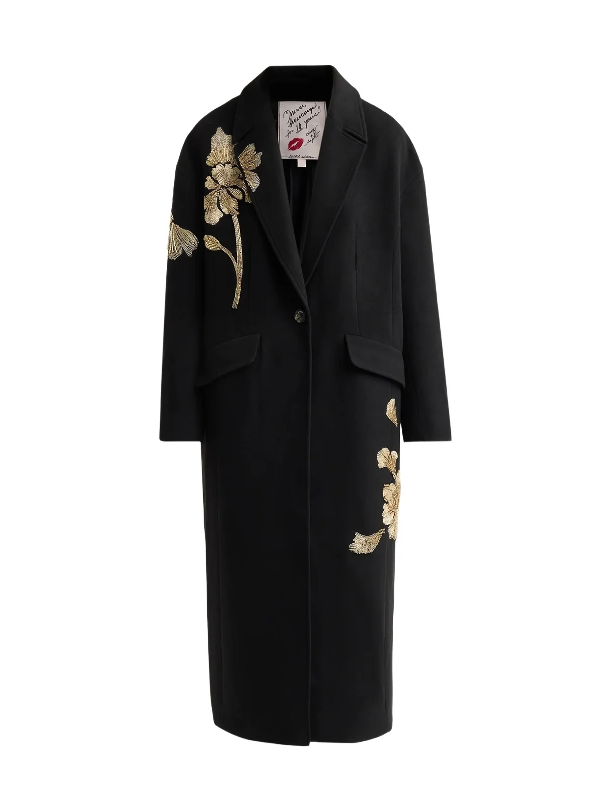 Women's Lilienne Embroidered Floral Coat Women's Lilienne Embroidered Floral Coat