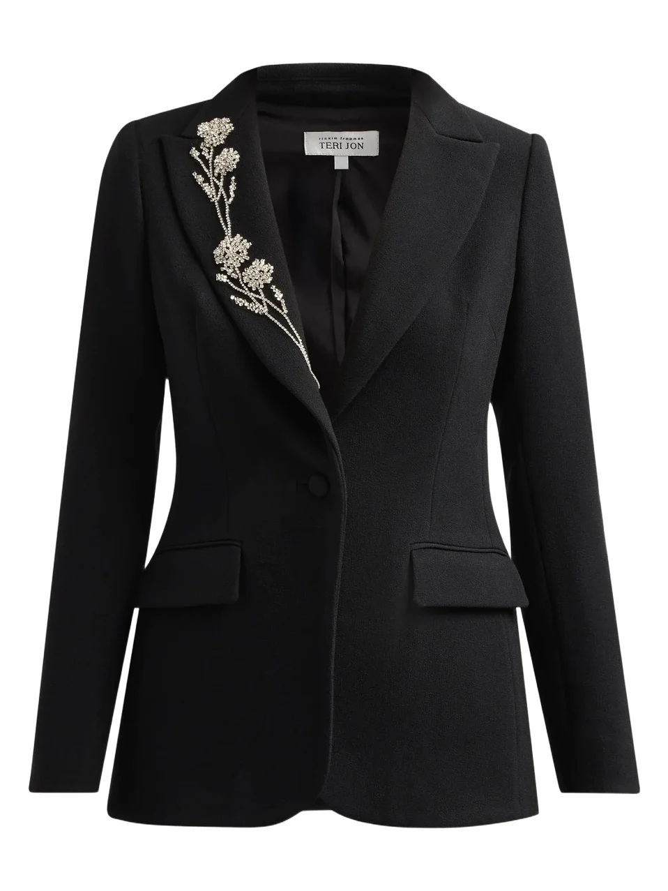 Teri Jon by Rickie Freeman Women's Embellished Crepe Blazer