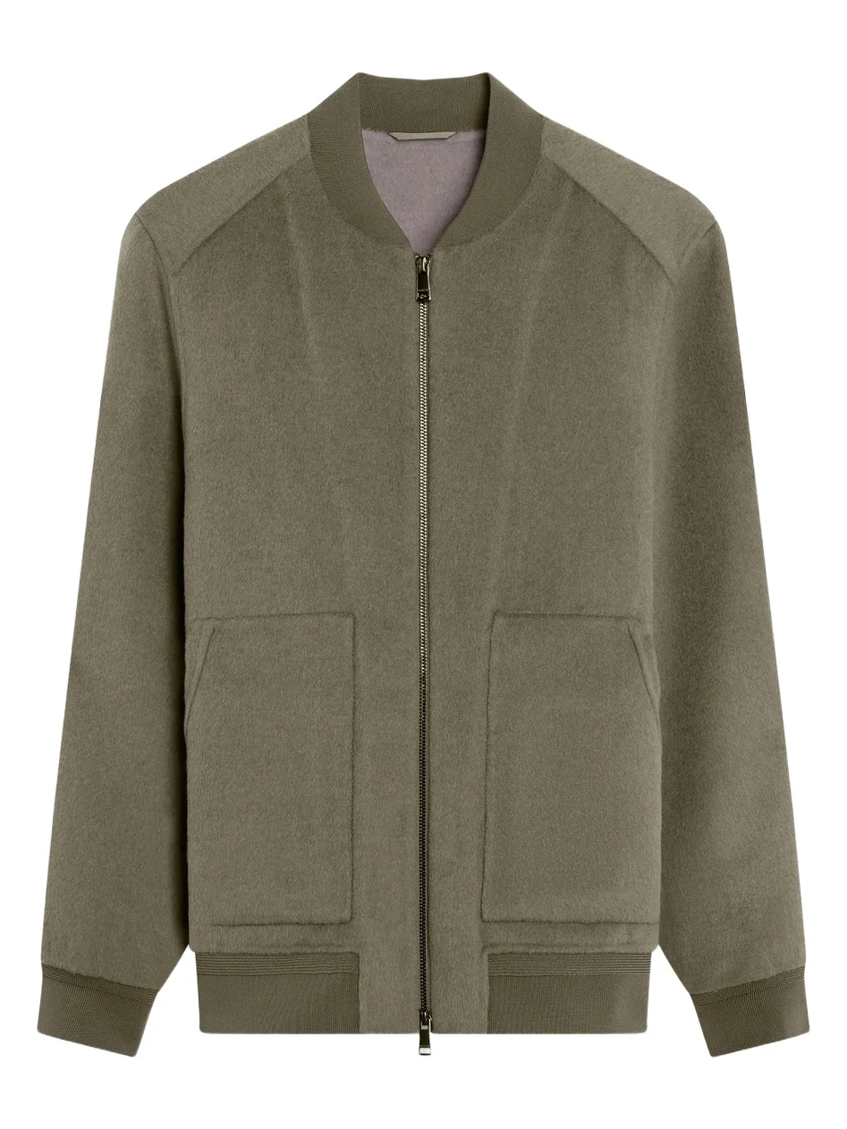 Bugatchi Men's Wool-Blend Bomber Jacket