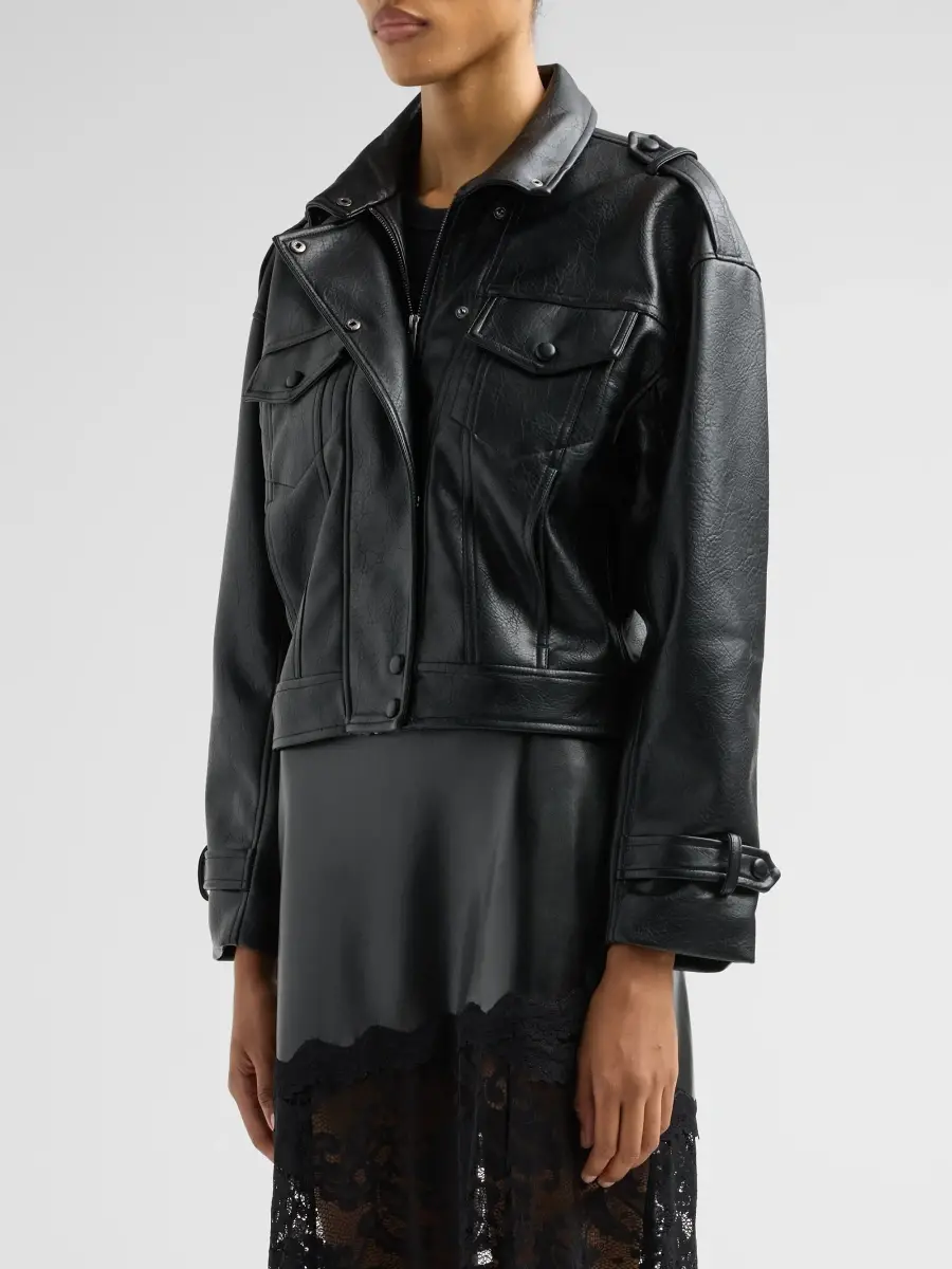 Generation Love Women's Dublin Faux Leather Jacket | Thumbnail 4 Generation Love Women's Dublin Faux Leather Jacket | Thumbnail 4