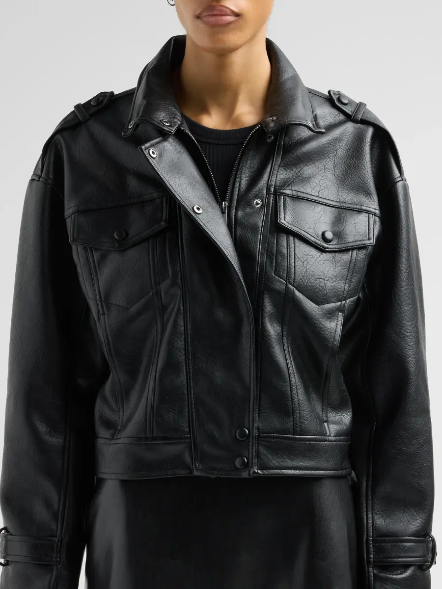Generation Love Women's Dublin Faux Leather Jacket | Thumbnail 5 Generation Love Women's Dublin Faux Leather Jacket | Thumbnail 5