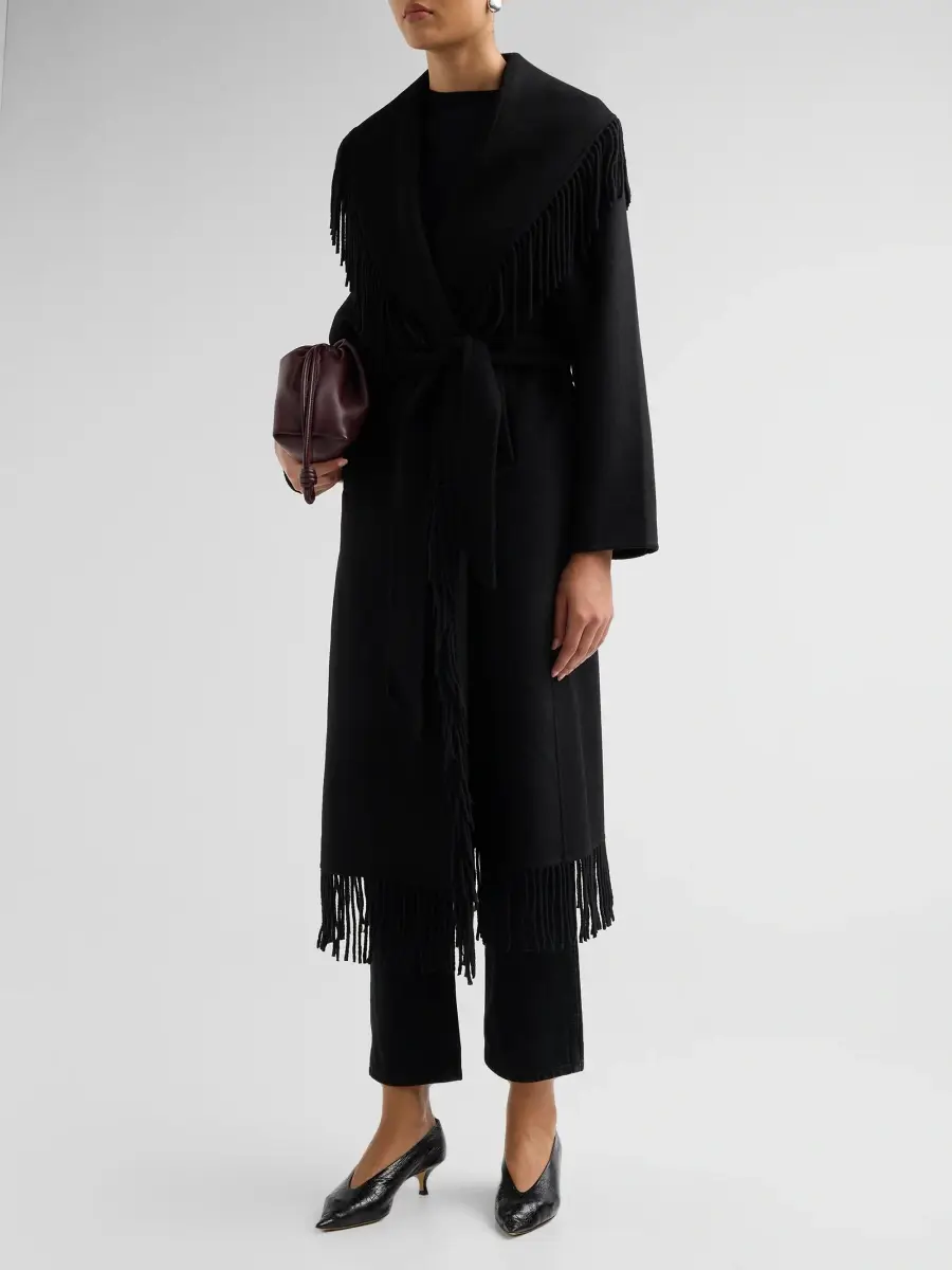 Generation Love Women's Jenny Wool-Blend Fringe Coat | Thumbnail 4 Generation Love Women's Jenny Wool-Blend Fringe Coat | Thumbnail 4