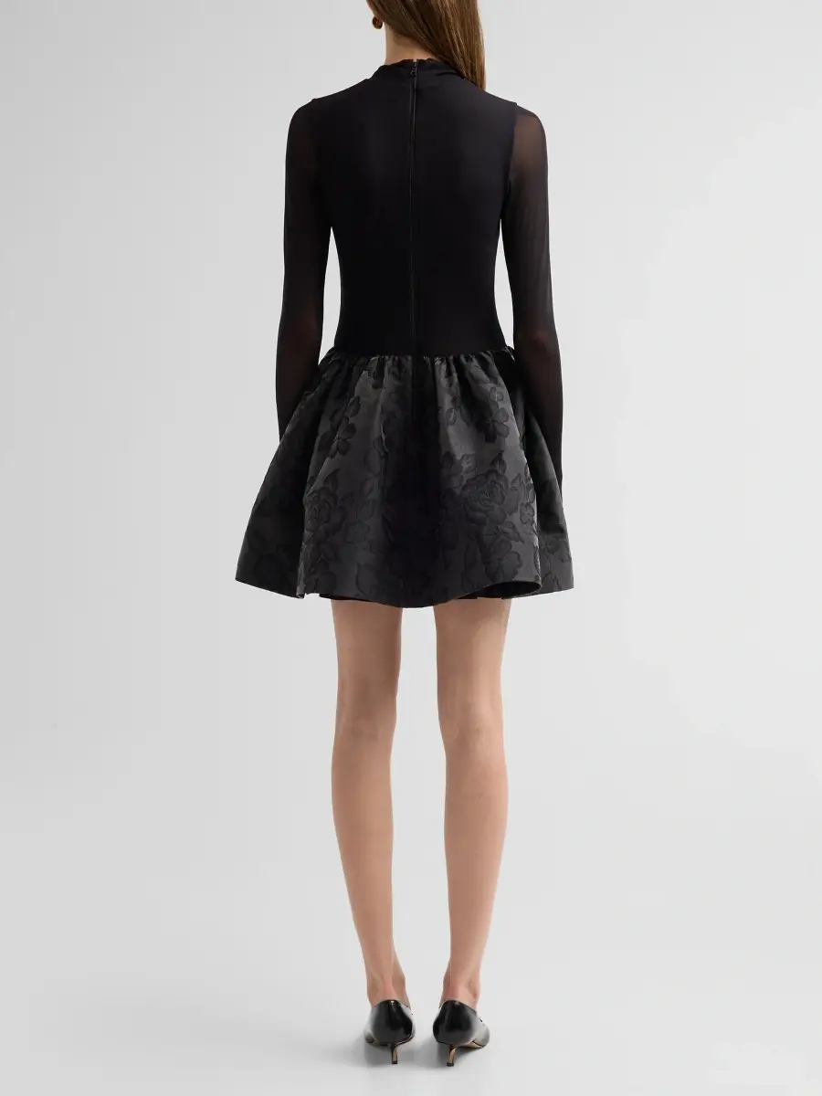 Alice + Olivia Women's Chara Mix Media Mini Dress | Thumbnail 3