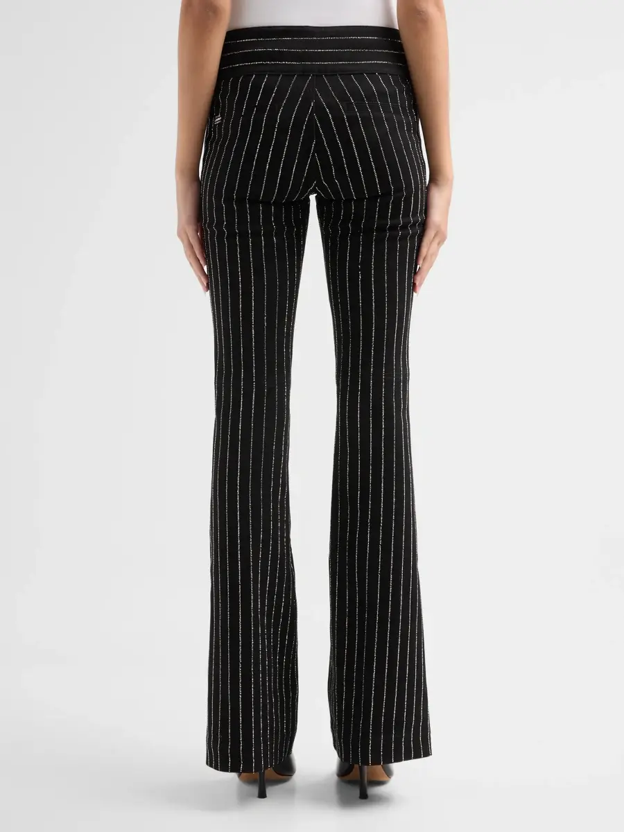 Alice + Olivia Women's Hot Embellished Pinstripe Jeans | Thumbnail 3 Alice + Olivia Women's Hot Embellished Pinstripe Jeans | Thumbnail 3