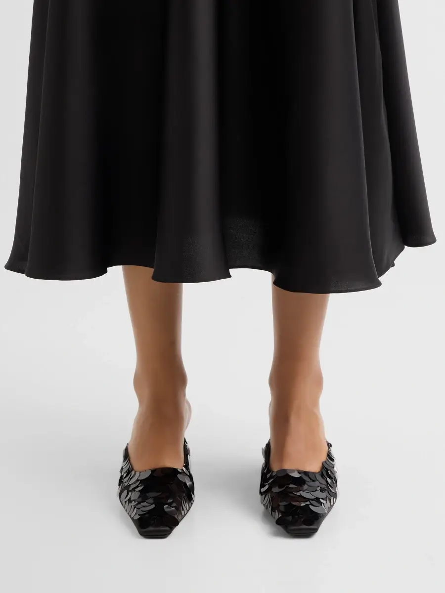 rag & bone Women's Kai 55MM Paillette Satin Mules | Thumbnail 2 rag & bone Women's Kai 55MM Paillette Satin Mules | Thumbnail 2