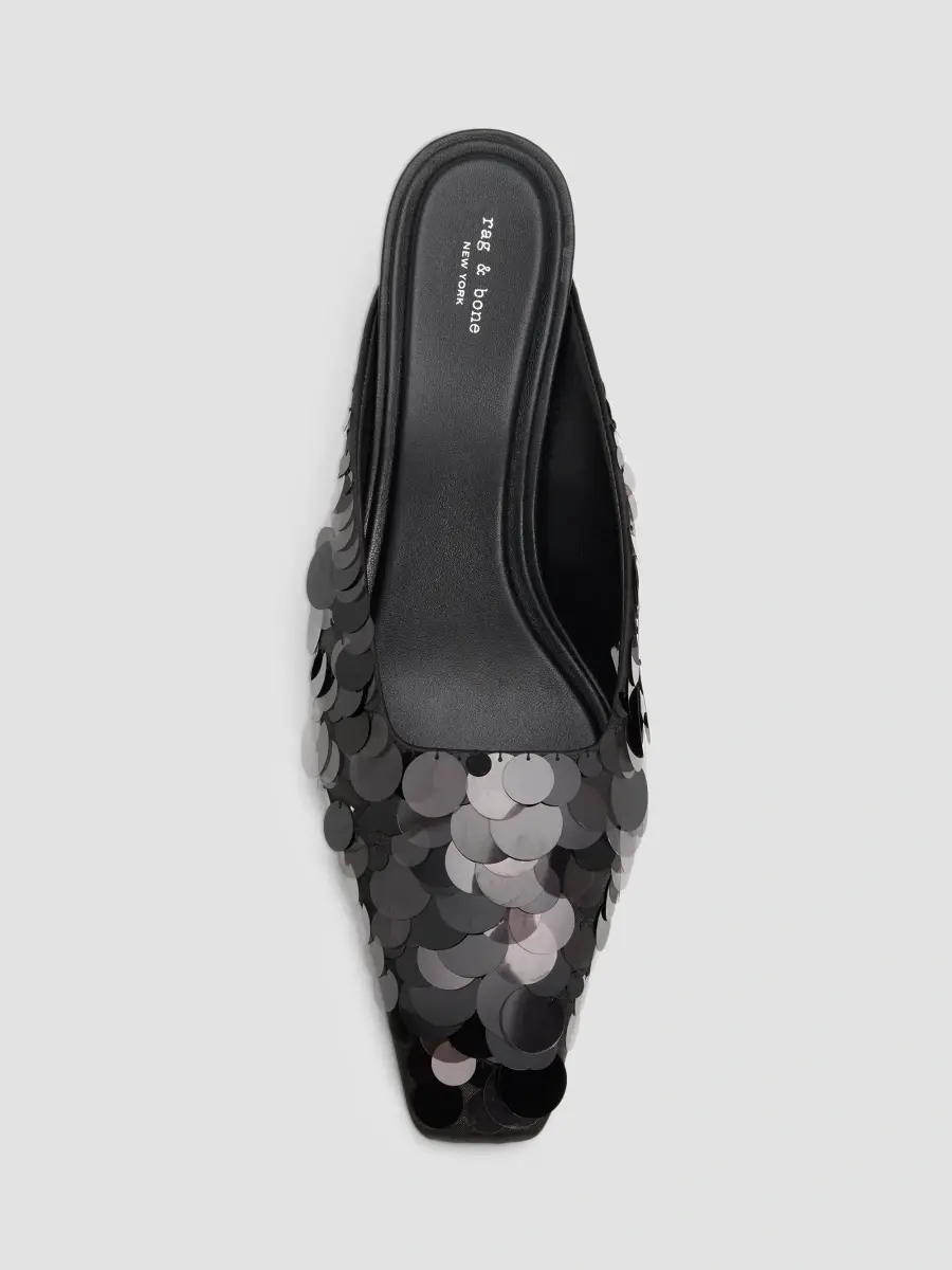 rag & bone Women's Kai 55MM Paillette Satin Mules | Thumbnail 6 rag & bone Women's Kai 55MM Paillette Satin Mules | Thumbnail 6