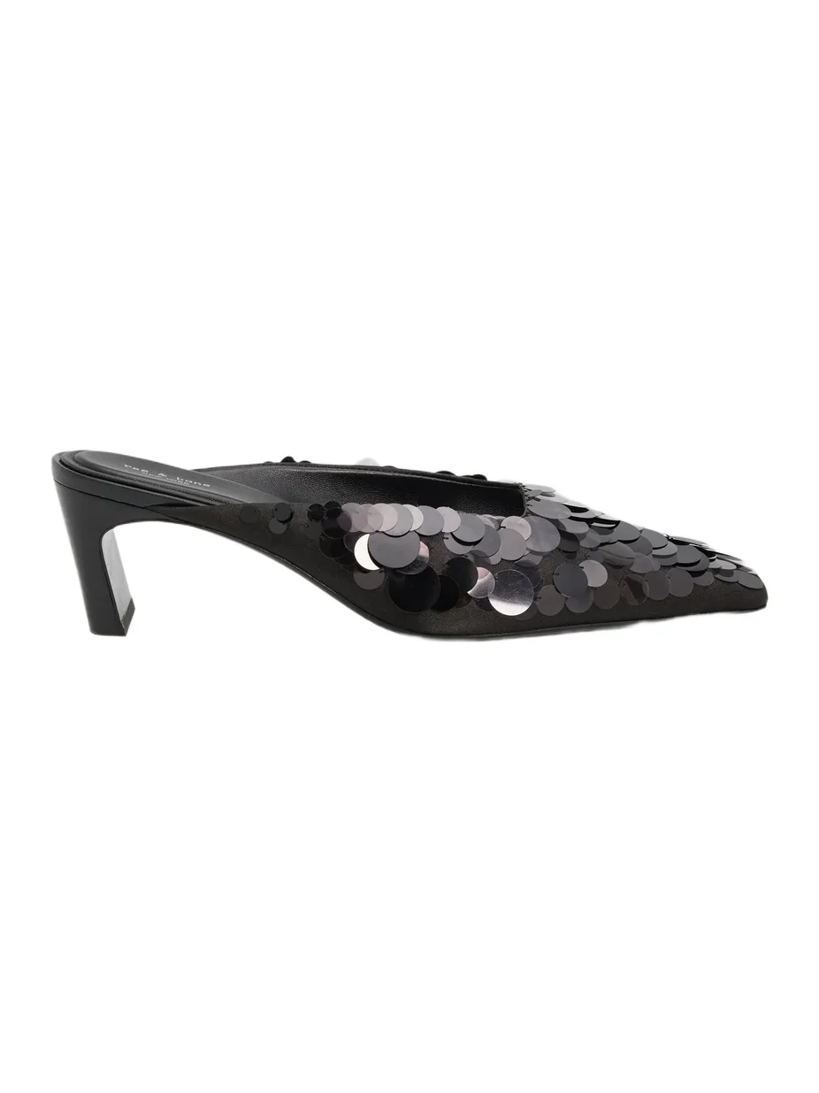 Women's Kai 55MM Paillette Satin Mules