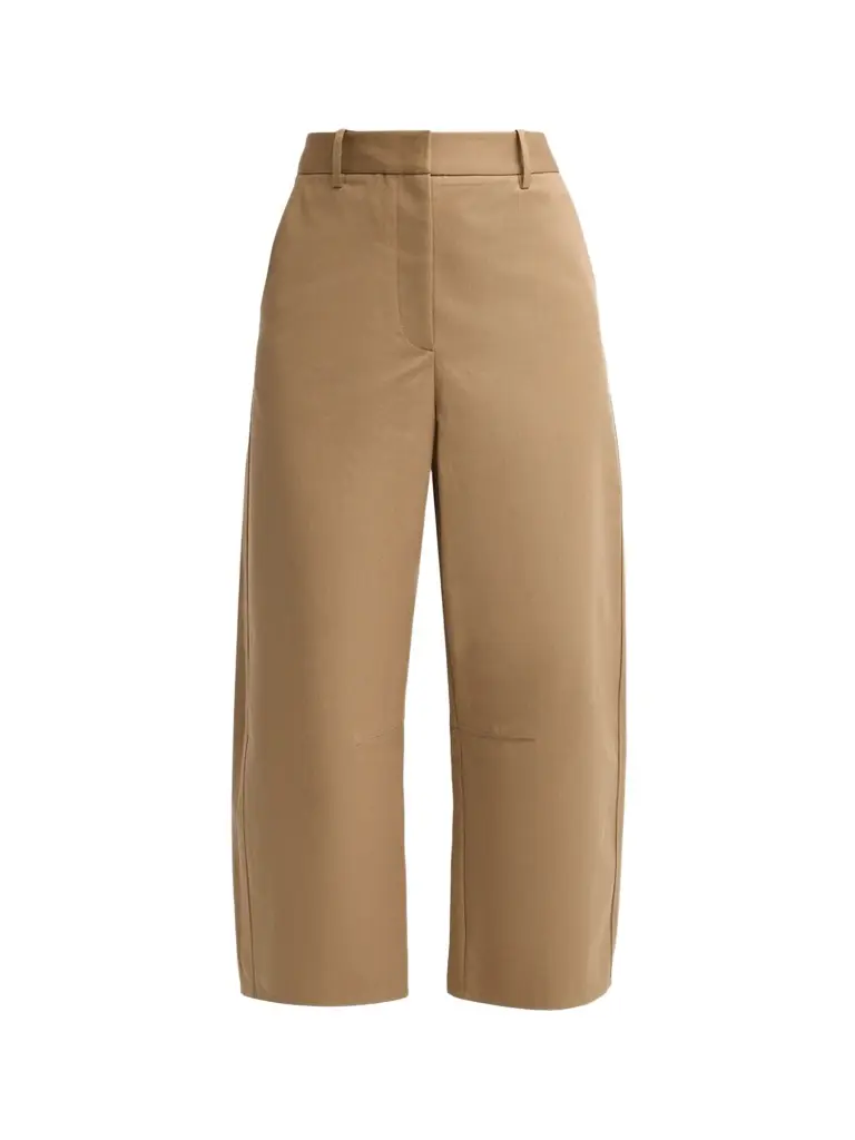TWP Women's Slouchy Cotton Crop Pants