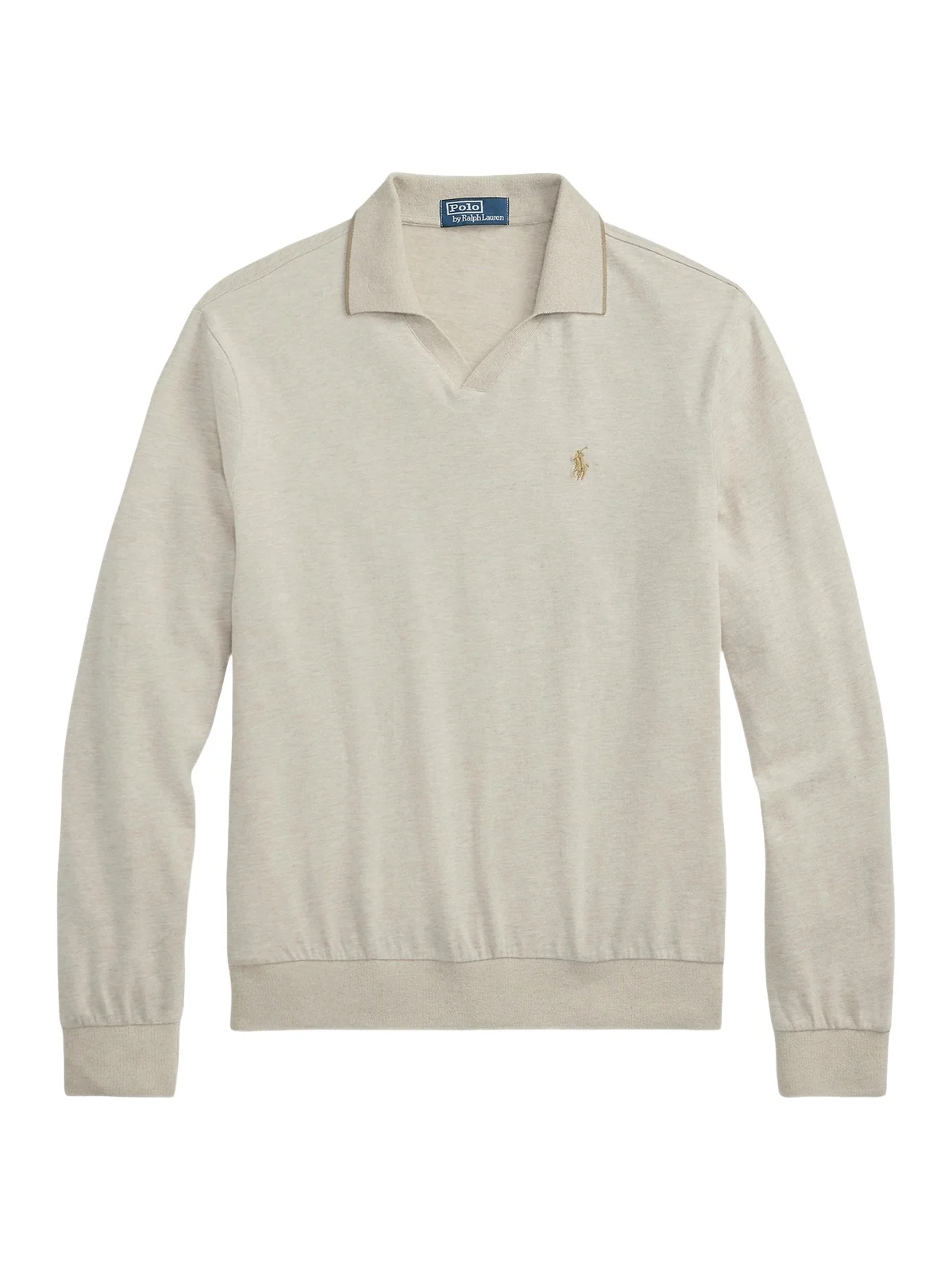 Men's Textured Cotton Jersey Polo Shirt