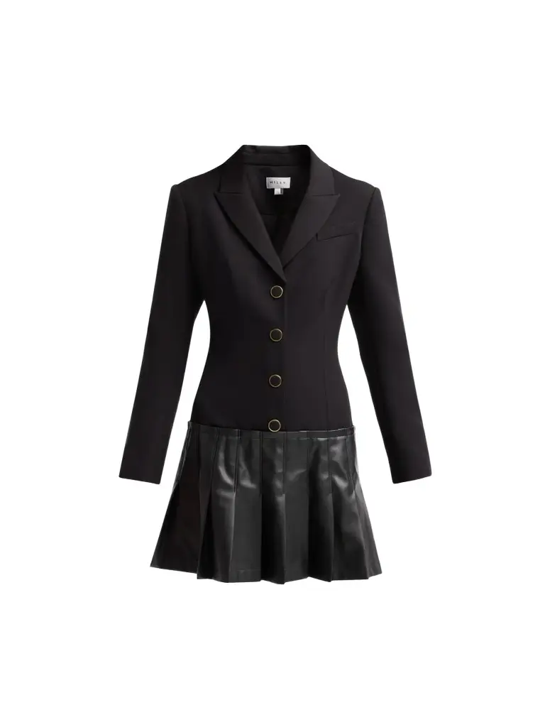 Milly Women's Porter Pleated Blazer Dress