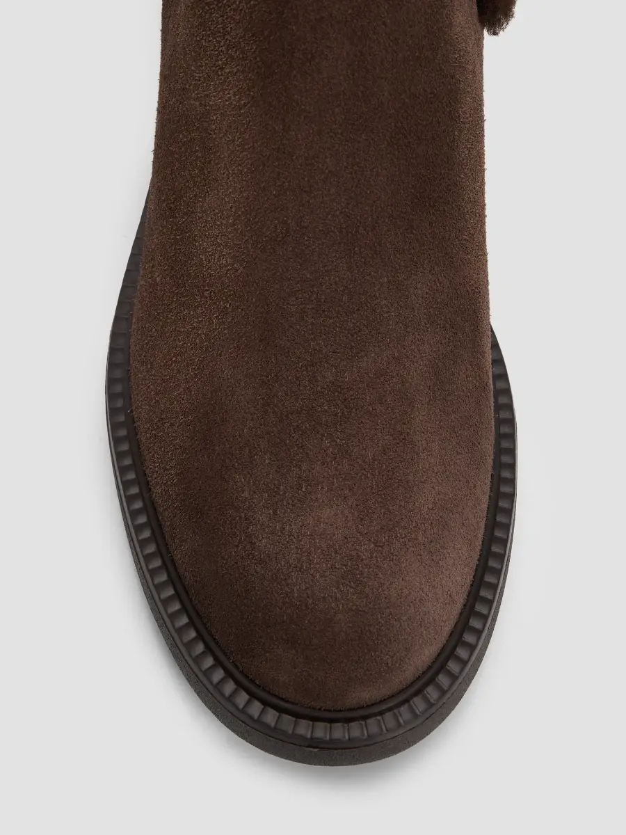 Tod's Women's Suede & Shearling Ankle Boots | Thumbnail 4 Tod's Women's Suede & Shearling Ankle Boots | Thumbnail 4