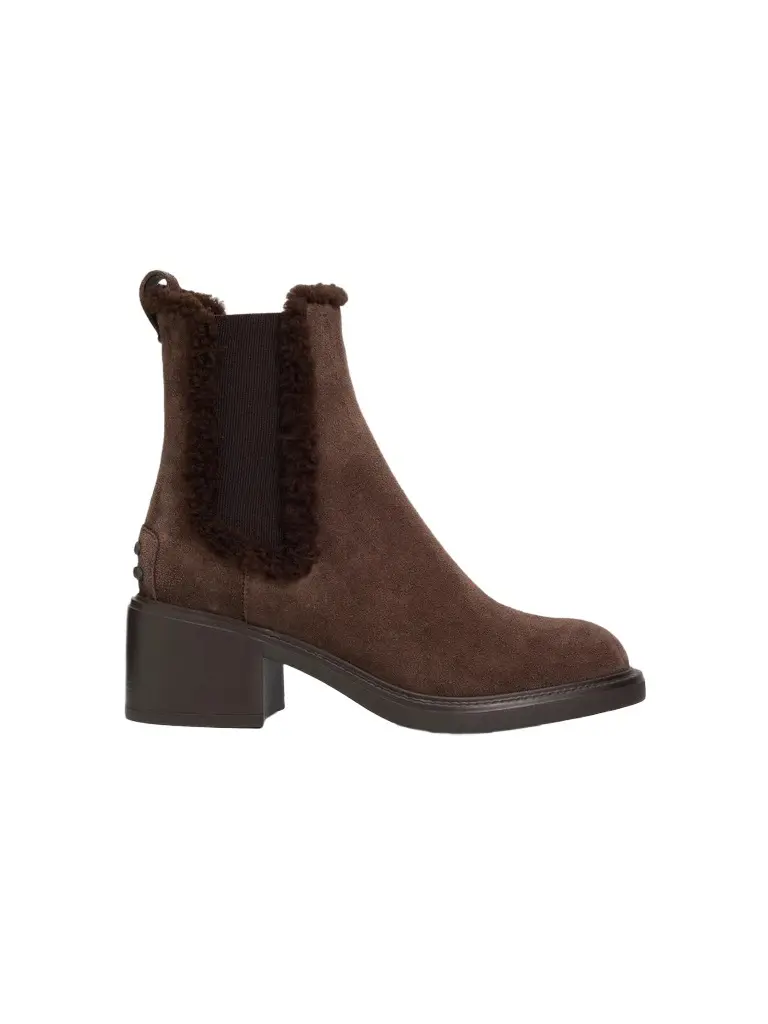 Tod's Women's Suede & Shearling Ankle Boots