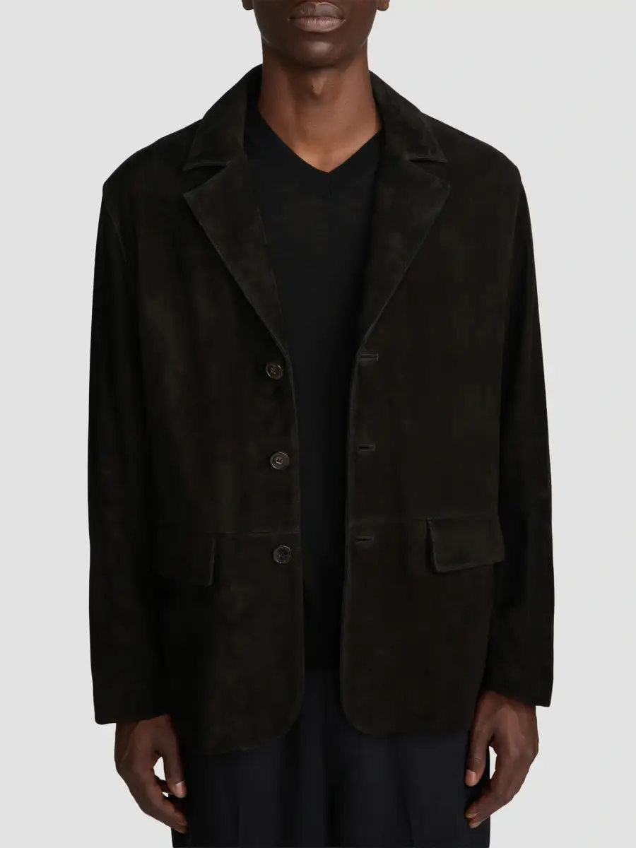 Frame Men's Suede Single-Breasted Blazer | Thumbnail 4