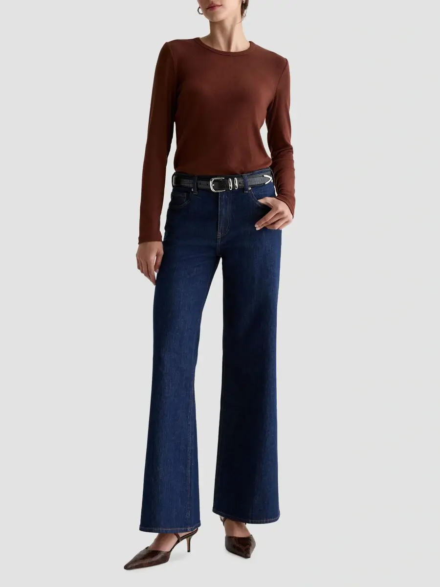 AG Jeans Women's Saige High-Rise Wide-Leg Jeans | Thumbnail 2