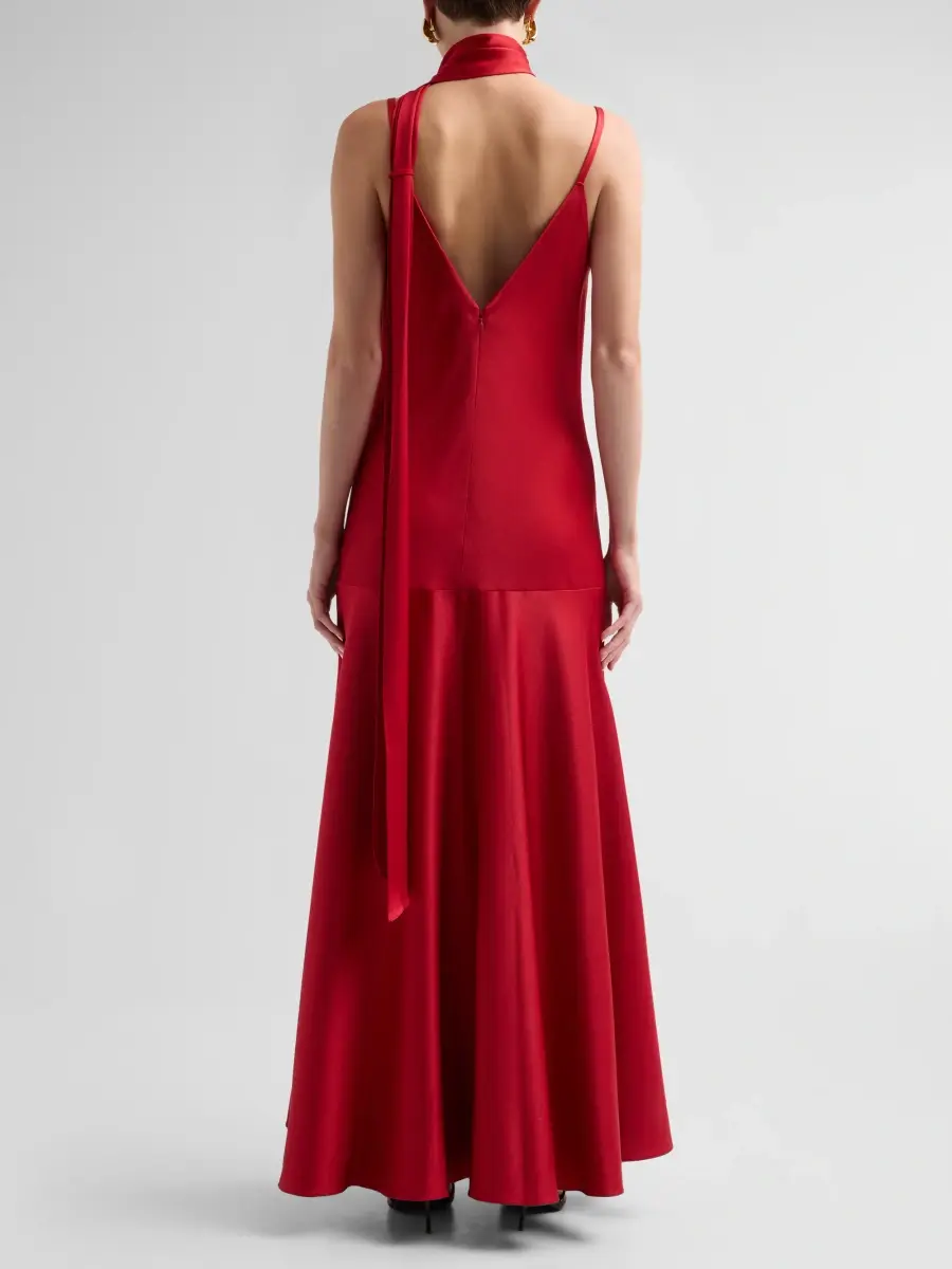 Ungaro Women's Leona V-Neck Scarf Maxi Dress | Thumbnail 3 Ungaro Women's Leona V-Neck Scarf Maxi Dress | Thumbnail 3