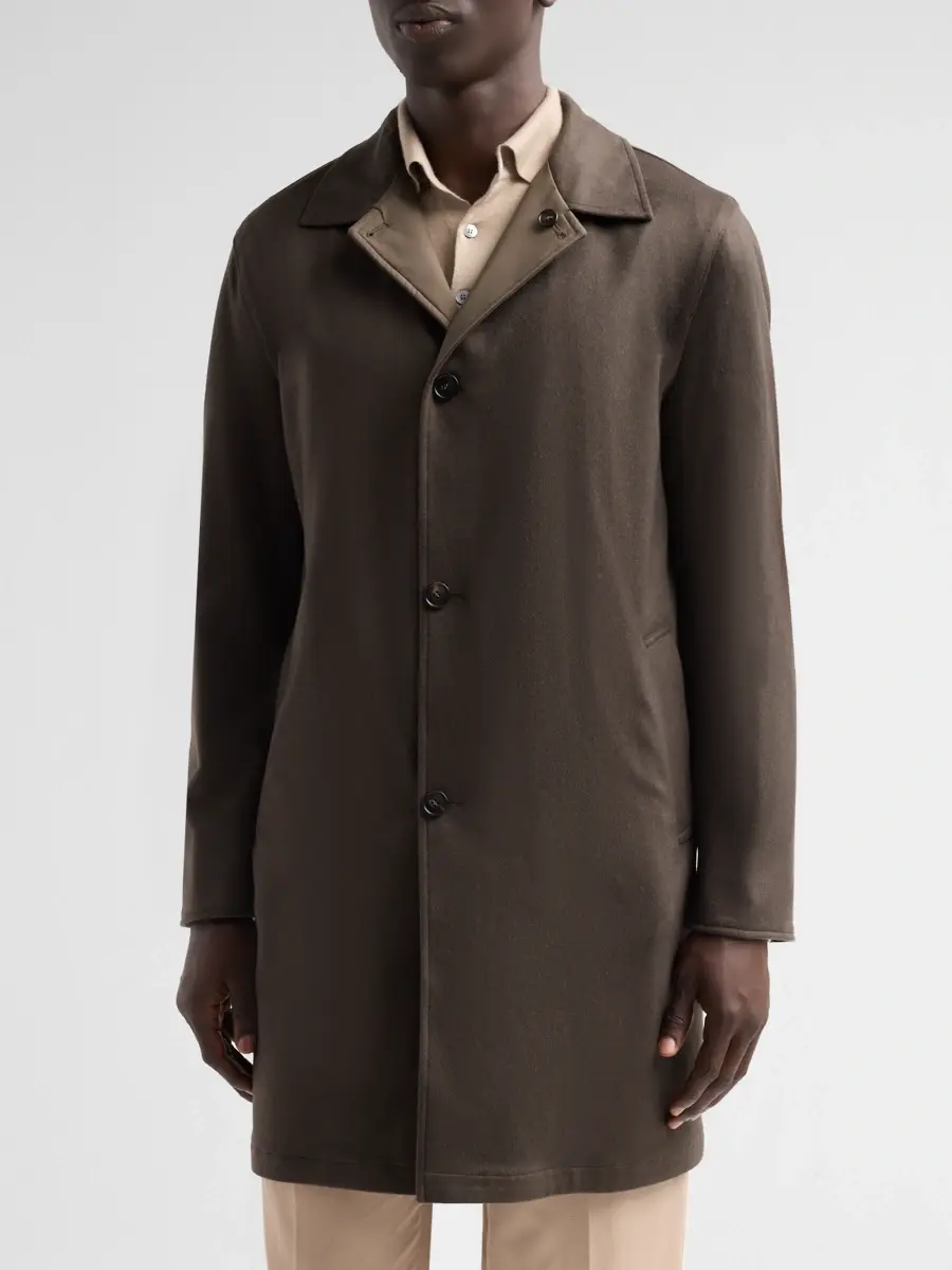 Sartorio Napoli Men's Reversible Rain Car Coat | Thumbnail 4 Sartorio Napoli Men's Reversible Rain Car Coat | Thumbnail 4