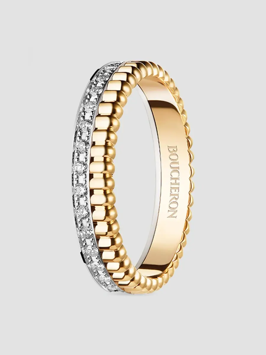 Boucheron Women's Quatre Radiant Edition 18K Two-Tone Gold & 0.24 TCW Diamond Wedding Band | Thumbnail 3 Boucheron Women's Quatre Radiant Edition 18K Two-Tone Gold & 0.24 TCW Diamond Wedding Band | Thumbnail 3