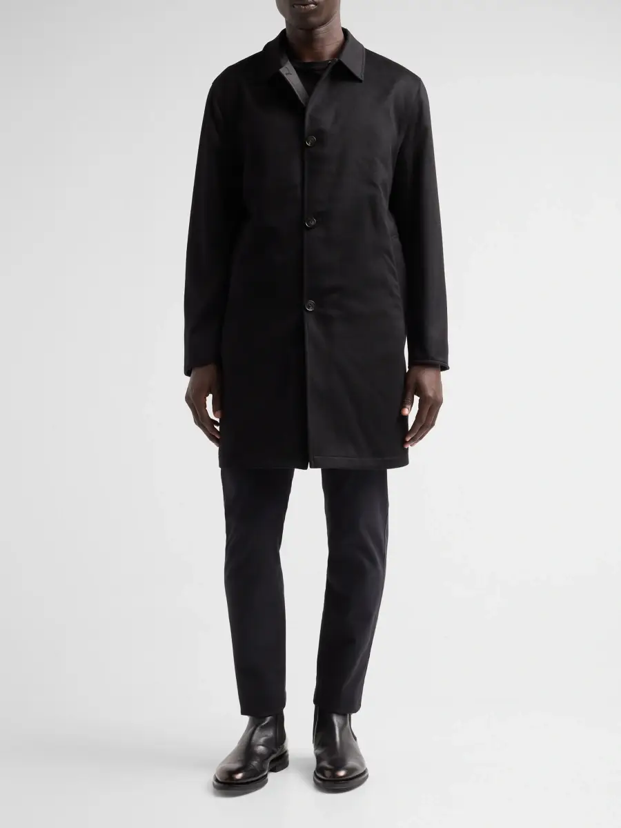 Sartorio Napoli Men's Reversible Rain Car Coat | Thumbnail 2
