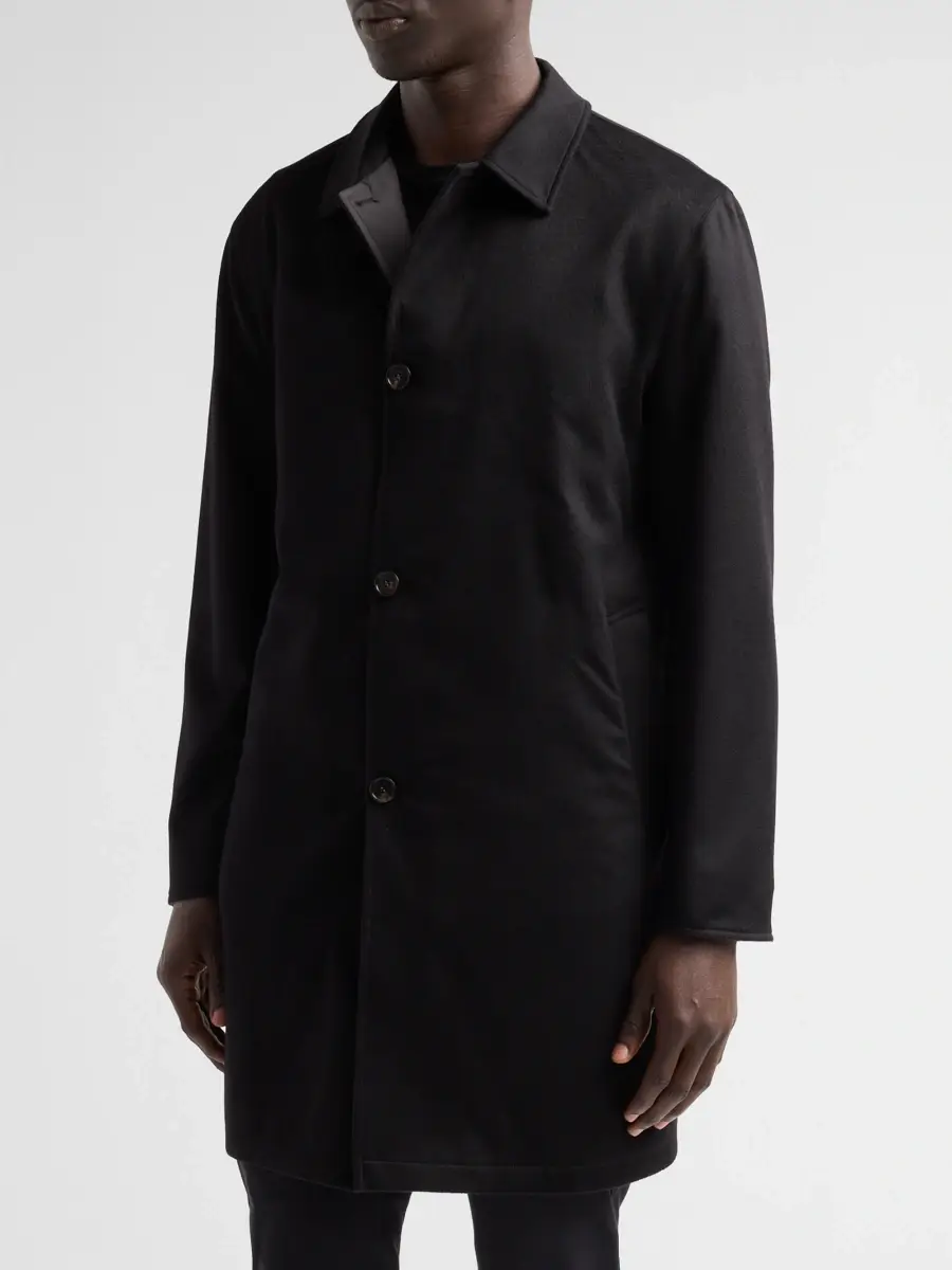 Sartorio Napoli Men's Reversible Rain Car Coat | Thumbnail 4
