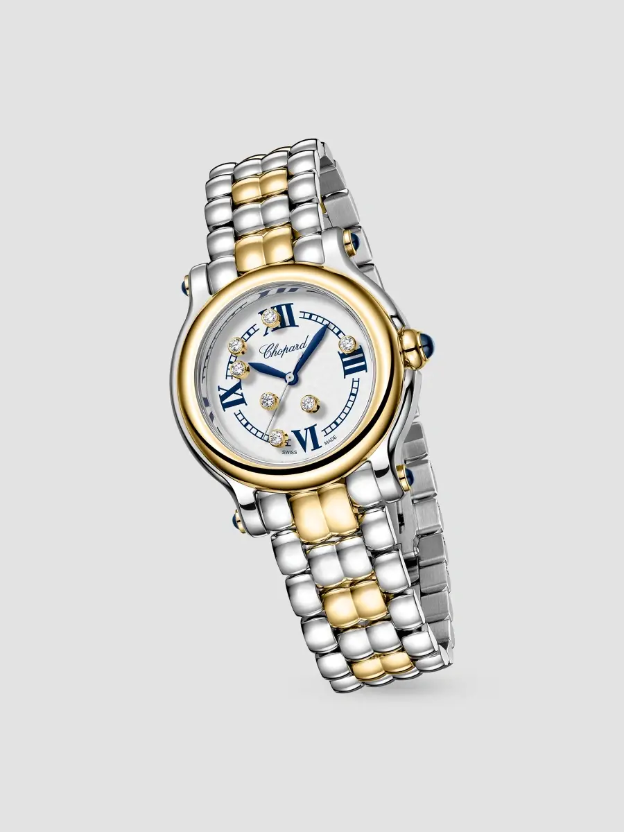 Chopard Women's Happy Sport The First Stainless Steel, 18K Yellow Gold & 0.21 TCW Diamond Bracelet Watch/33MM | Thumbnail 2 Chopard Women's Happy Sport The First Stainless Steel, 18K Yellow Gold & 0.21 TCW Diamond Bracelet Watch/33MM | Thumbnail 2
