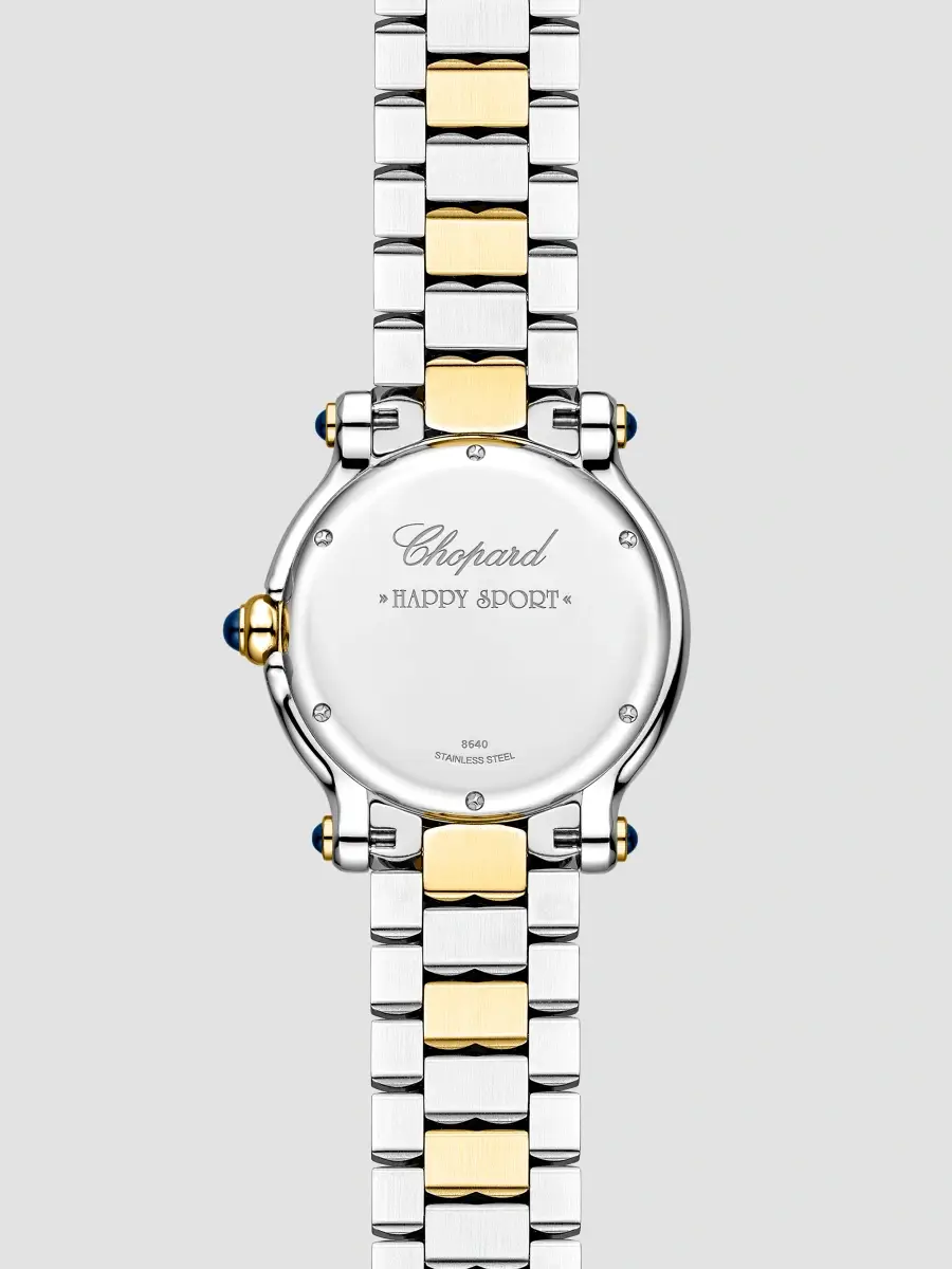 Chopard Women's Happy Sport The First Stainless Steel, 18K Yellow Gold & 0.21 TCW Diamond Bracelet Watch/33MM | Thumbnail 4 Chopard Women's Happy Sport The First Stainless Steel, 18K Yellow Gold & 0.21 TCW Diamond Bracelet Watch/33MM | Thumbnail 4