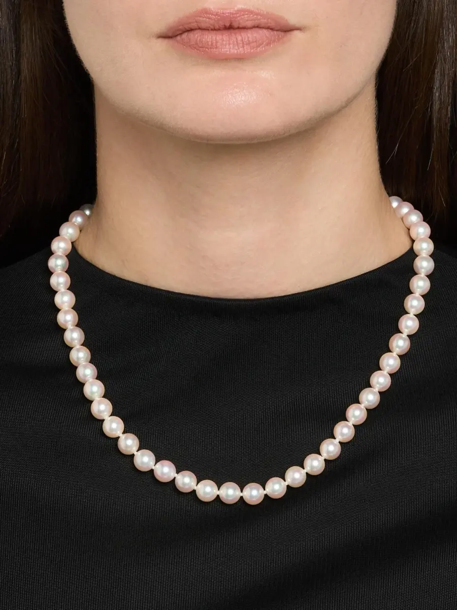 Belpearl Women's 18K White Gold & Akoya Pearl Necklace/7-8.5MM | Thumbnail 2 Belpearl Women's 18K White Gold & Akoya Pearl Necklace/7-8.5MM | Thumbnail 2