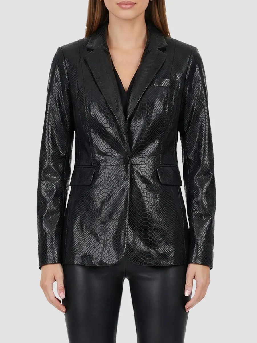 Gorski Women's Metis Suede Single Breasted Blazer | Thumbnail 3 Gorski Women's Metis Suede Single Breasted Blazer | Thumbnail 3