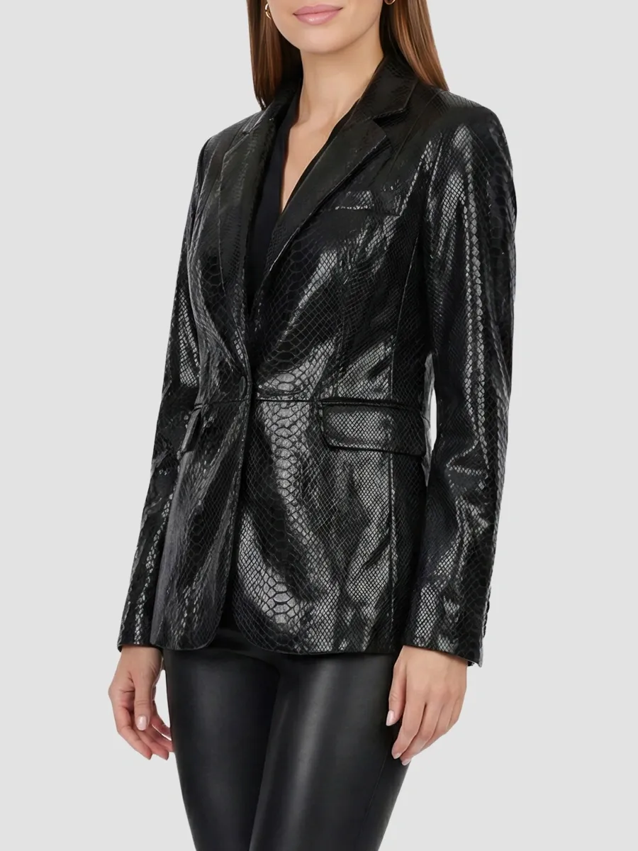Gorski Women's Metis Suede Single Breasted Blazer | Thumbnail 4 Gorski Women's Metis Suede Single Breasted Blazer | Thumbnail 4