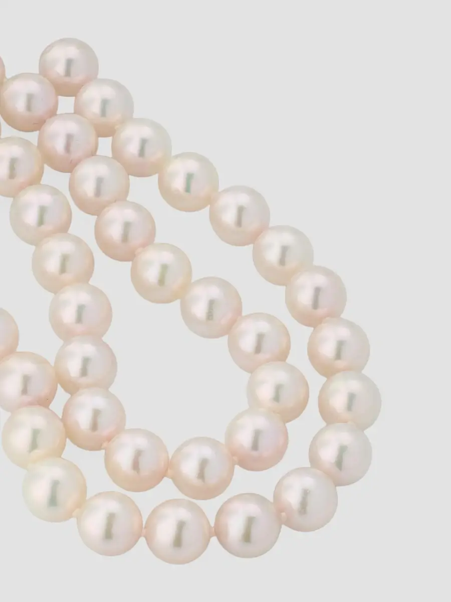 Belpearl Women's 18K White Gold & Akoya Pearl Necklace/8.5-9MM | Thumbnail 3 Belpearl Women's 18K White Gold & Akoya Pearl Necklace/8.5-9MM | Thumbnail 3