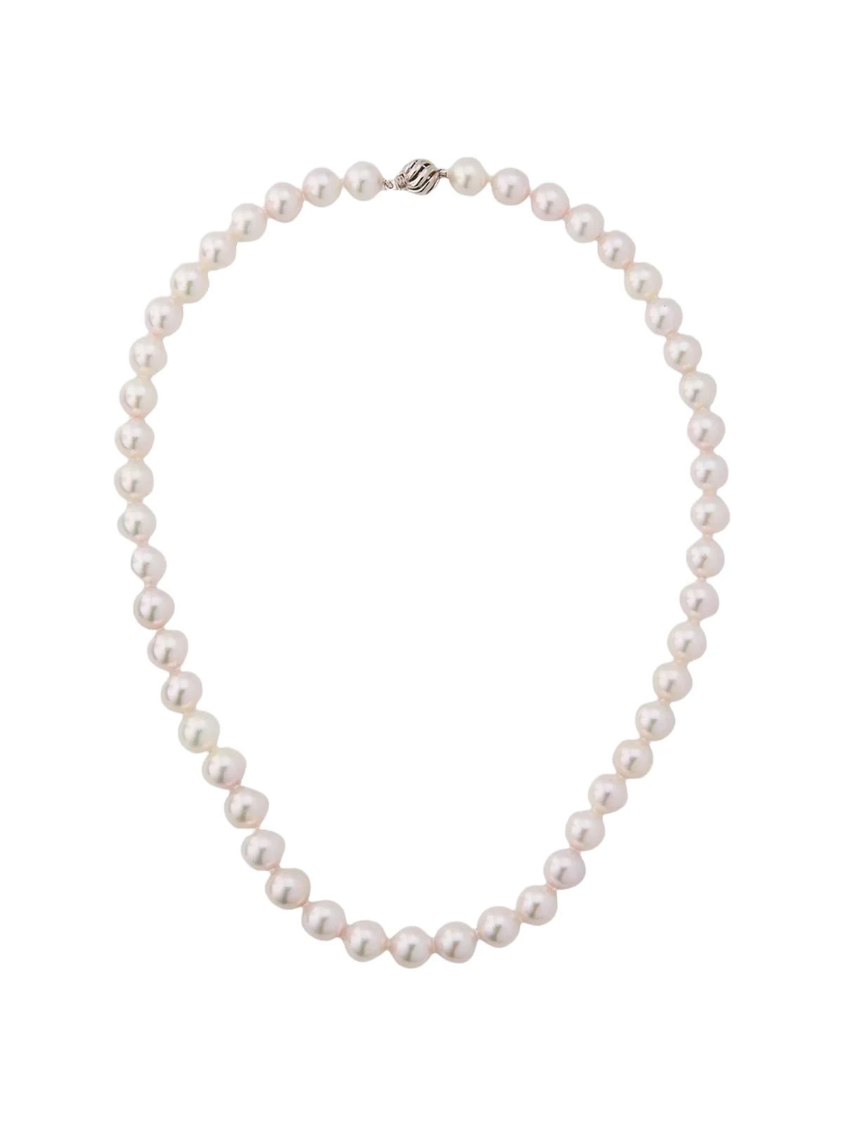 Belpearl Women's 18K White Gold & Akoya Pearl Necklace/8.5-9MM