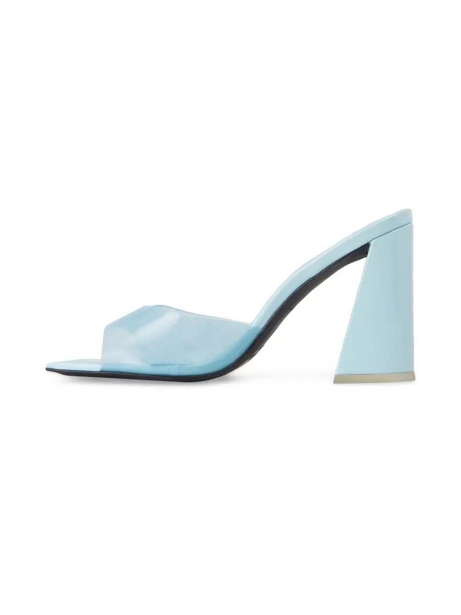 Black Suede Studio Women's Joanna High Heel Mule | Thumbnail 4 Black Suede Studio Women's Joanna High Heel Mule | Thumbnail 4