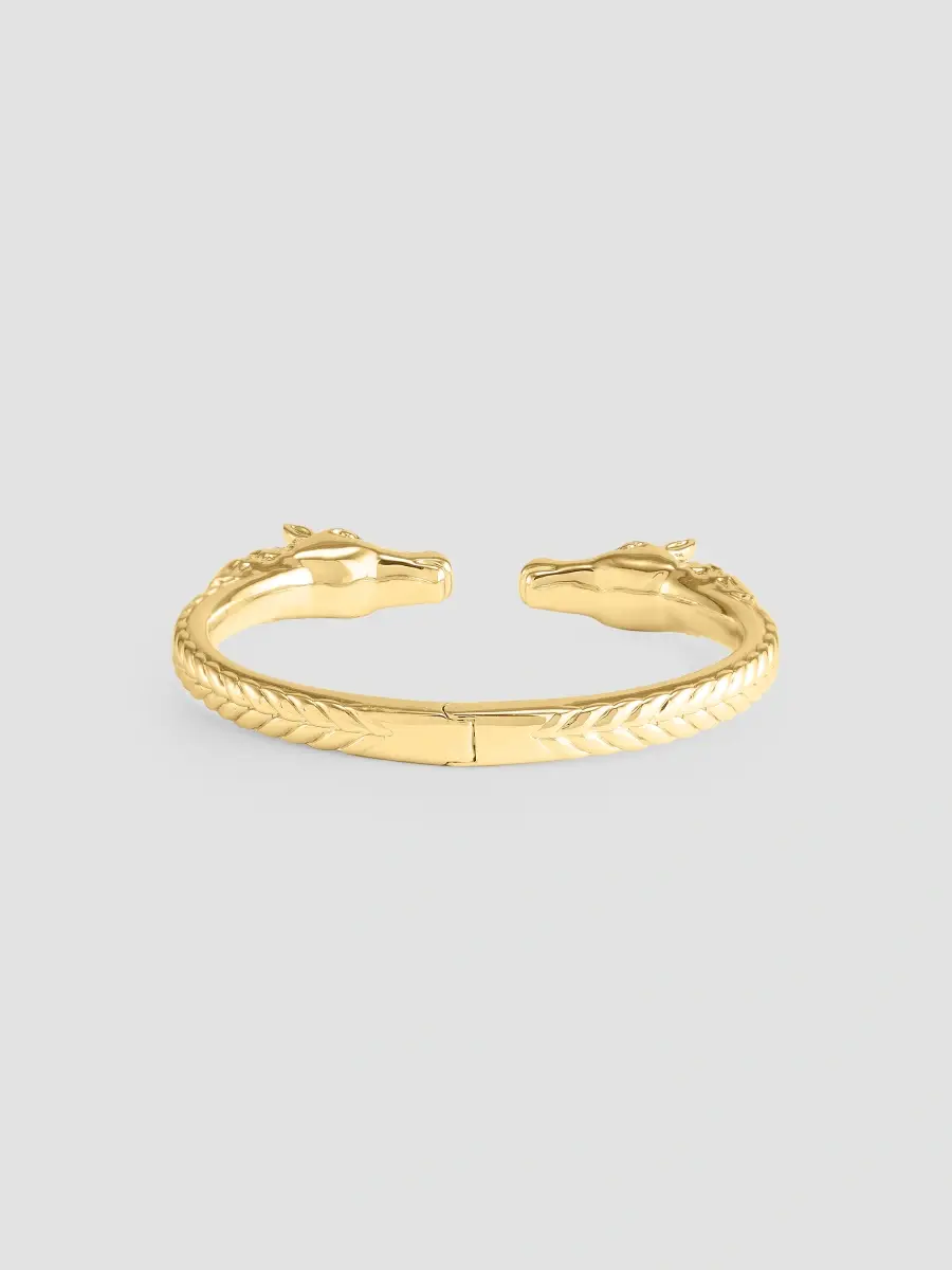 Anabel Aram Women's Cheval 18K-Gold-Plated Horse Cuff | Thumbnail 2 Anabel Aram Women's Cheval 18K-Gold-Plated Horse Cuff | Thumbnail 2