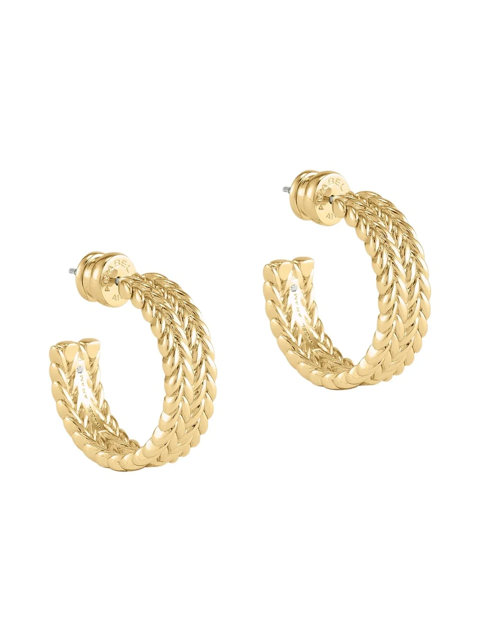 Women's Cheval 18K-Gold-Plated Braided Hoop Earrings Women's Cheval 18K-Gold-Plated Braided Hoop Earrings