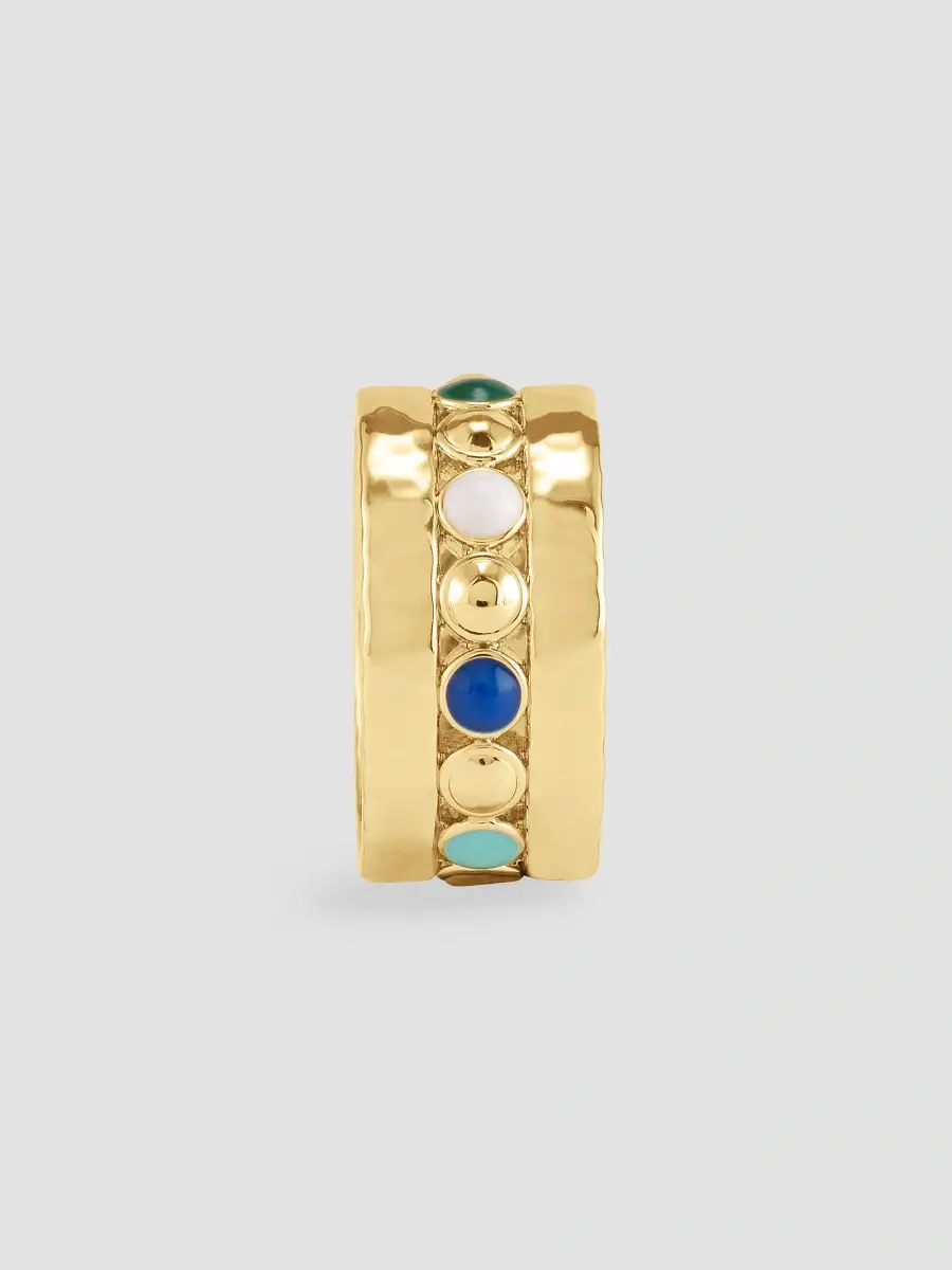 Anabel Aram Women's Milos 18K-Gold-Plated & Enamel Ring - Yellow Gold | Thumbnail 3 Anabel Aram Women's Milos 18K-Gold-Plated & Enamel Ring - Yellow Gold | Thumbnail 3