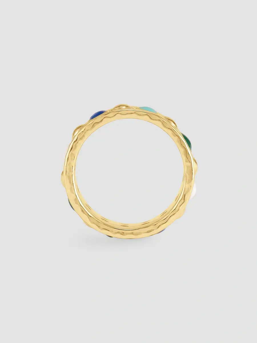 Anabel Aram Women's Milos 18K-Gold-Plated & Enamel Ring - Yellow Gold | Thumbnail 4 Anabel Aram Women's Milos 18K-Gold-Plated & Enamel Ring - Yellow Gold | Thumbnail 4