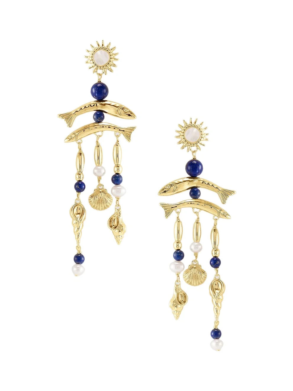 Women's Milos 18K-Gold-Plated, Lapis Lazuli & Pearl Drop Earrings Women's Milos 18K-Gold-Plated, Lapis Lazuli & Pearl Drop Earrings