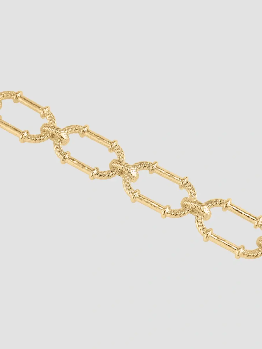 Anabel Aram Women's Cheval 18K-Gold-Plated Braided Chain Bracelet | Thumbnail 4 Anabel Aram Women's Cheval 18K-Gold-Plated Braided Chain Bracelet | Thumbnail 4
