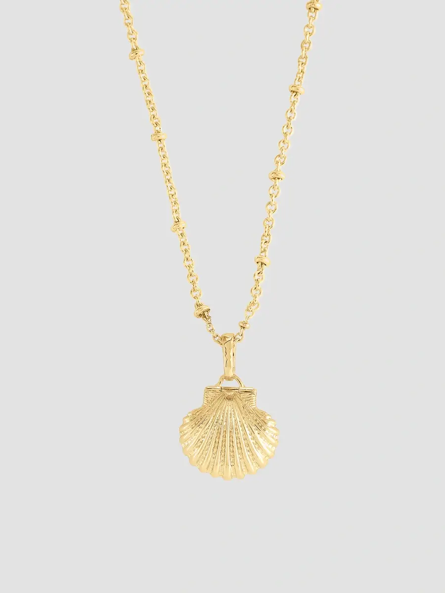 Anabel Aram Women's Milos 18K-Gold-Plated, Enamel & Pearl Clamshell Locket | Thumbnail 2 Anabel Aram Women's Milos 18K-Gold-Plated, Enamel & Pearl Clamshell Locket | Thumbnail 2