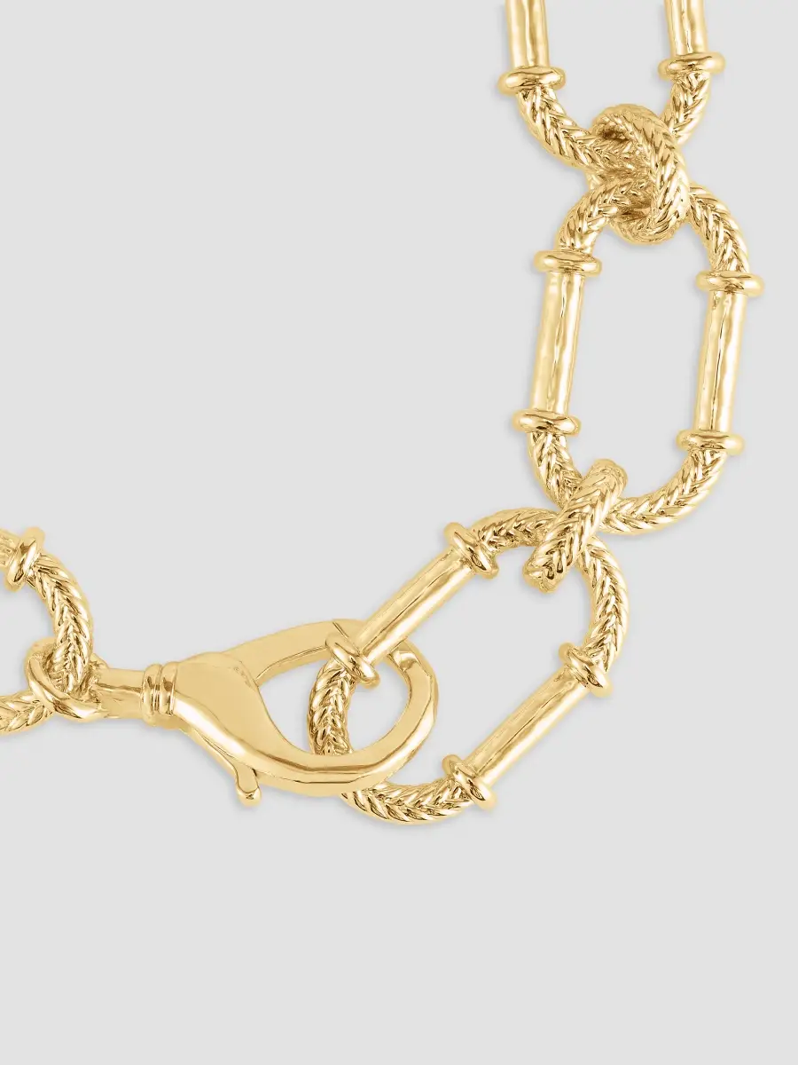 Anabel Aram Women's Cheval 18K-Gold-Plated Braided Chain Necklace | Thumbnail 4 Anabel Aram Women's Cheval 18K-Gold-Plated Braided Chain Necklace | Thumbnail 4