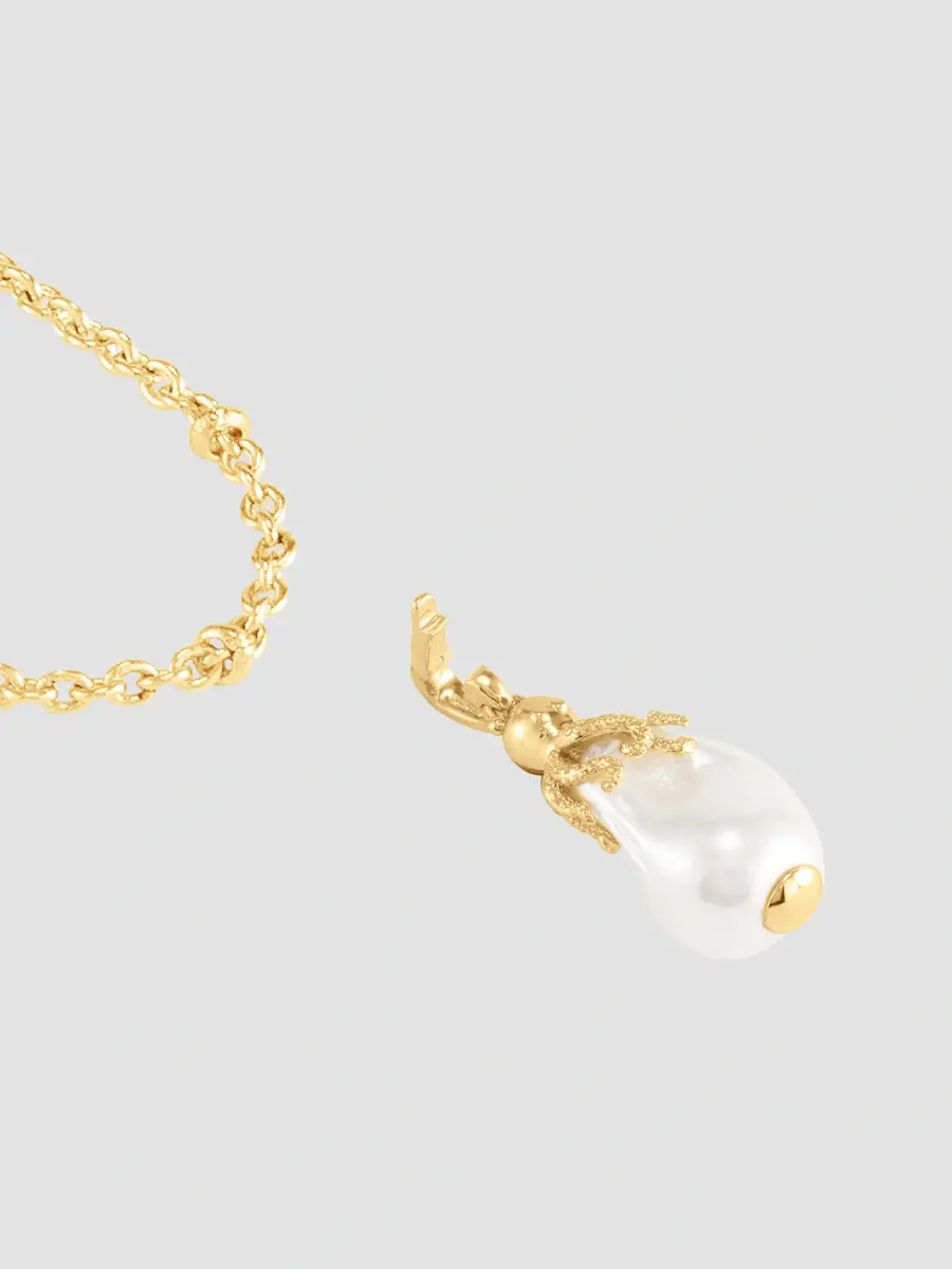 Anabel Aram Women's Milos 18K-Gold-Plated & Pearl Octopus Charm | Thumbnail 6 Anabel Aram Women's Milos 18K-Gold-Plated & Pearl Octopus Charm | Thumbnail 6