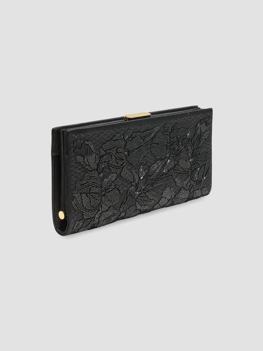 Carolina Herrera Women's Pats Embellished Satin Clutch | Thumbnail 2 Carolina Herrera Women's Pats Embellished Satin Clutch | Thumbnail 2