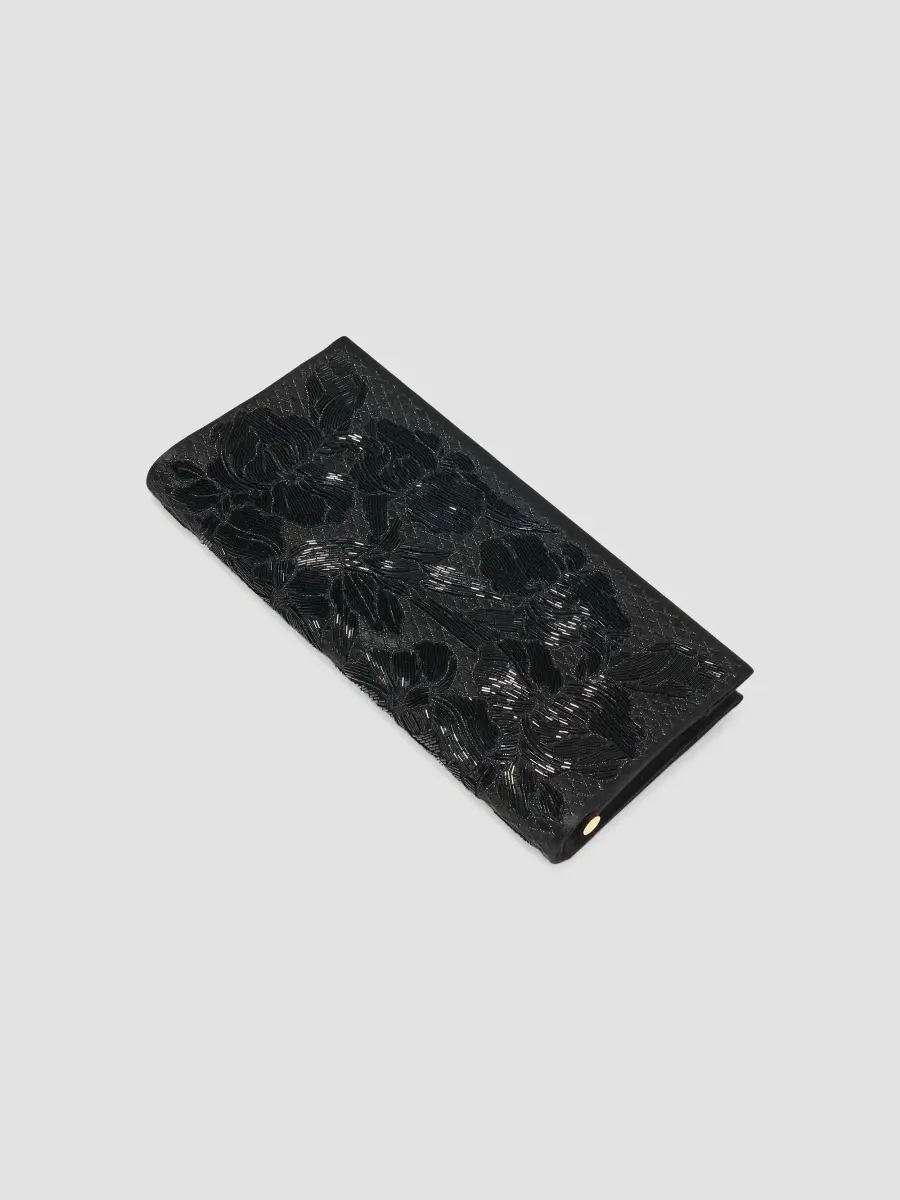 Carolina Herrera Women's Pats Embellished Satin Clutch | Thumbnail 4 Carolina Herrera Women's Pats Embellished Satin Clutch | Thumbnail 4