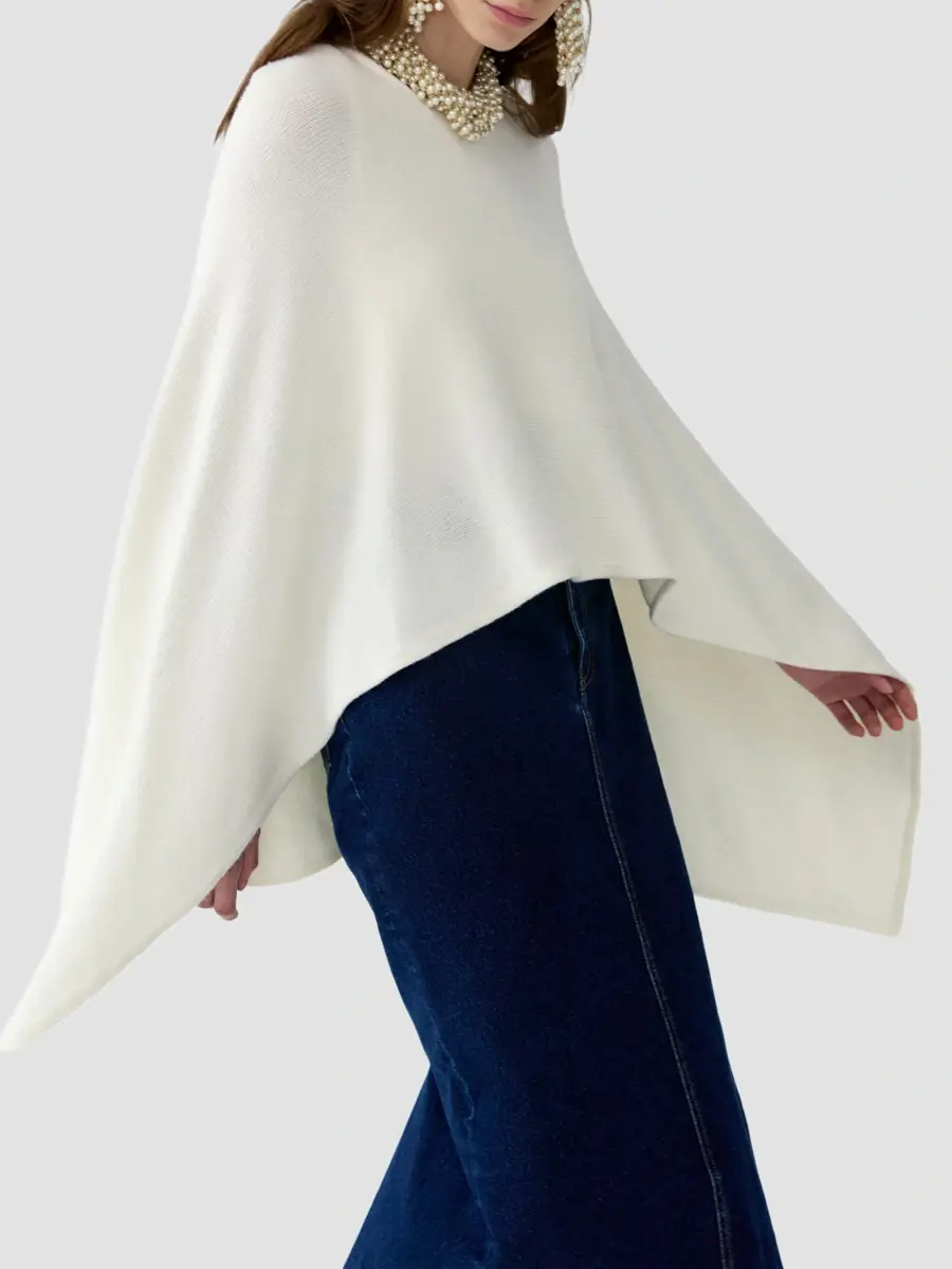 Carolina Herrera Women's Virgin Wool Jewel-Neck Cape | Thumbnail 5 Carolina Herrera Women's Virgin Wool Jewel-Neck Cape | Thumbnail 5