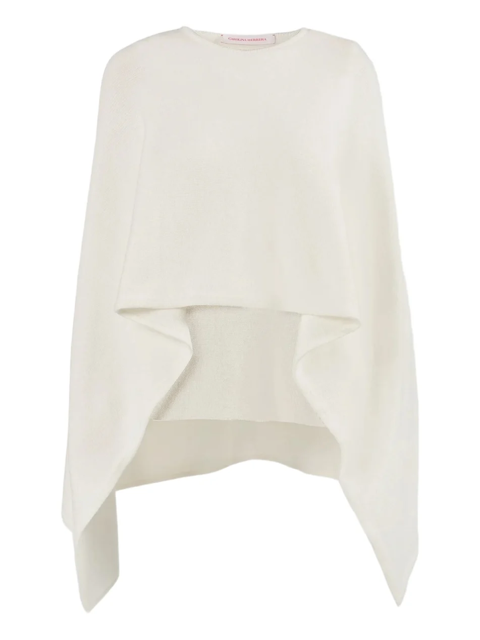 Women's Virgin Wool Jewel-Neck Cape Women's Virgin Wool Jewel-Neck Cape