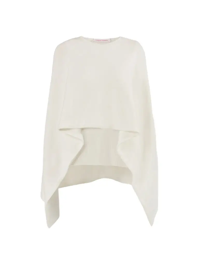 Carolina Herrera Women's Virgin Wool Jewel-Neck Cape